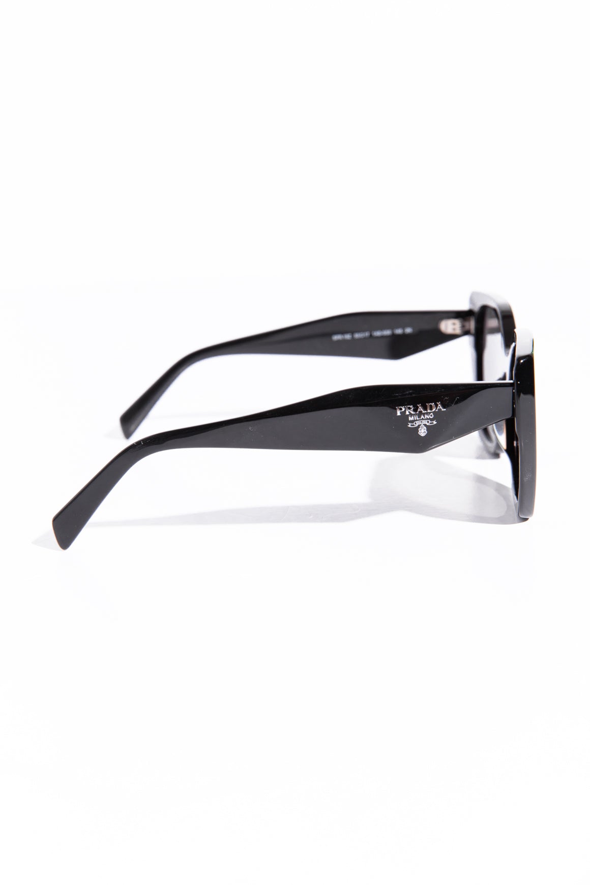 PRADA Black Squared Cat-Eye Sunglasses