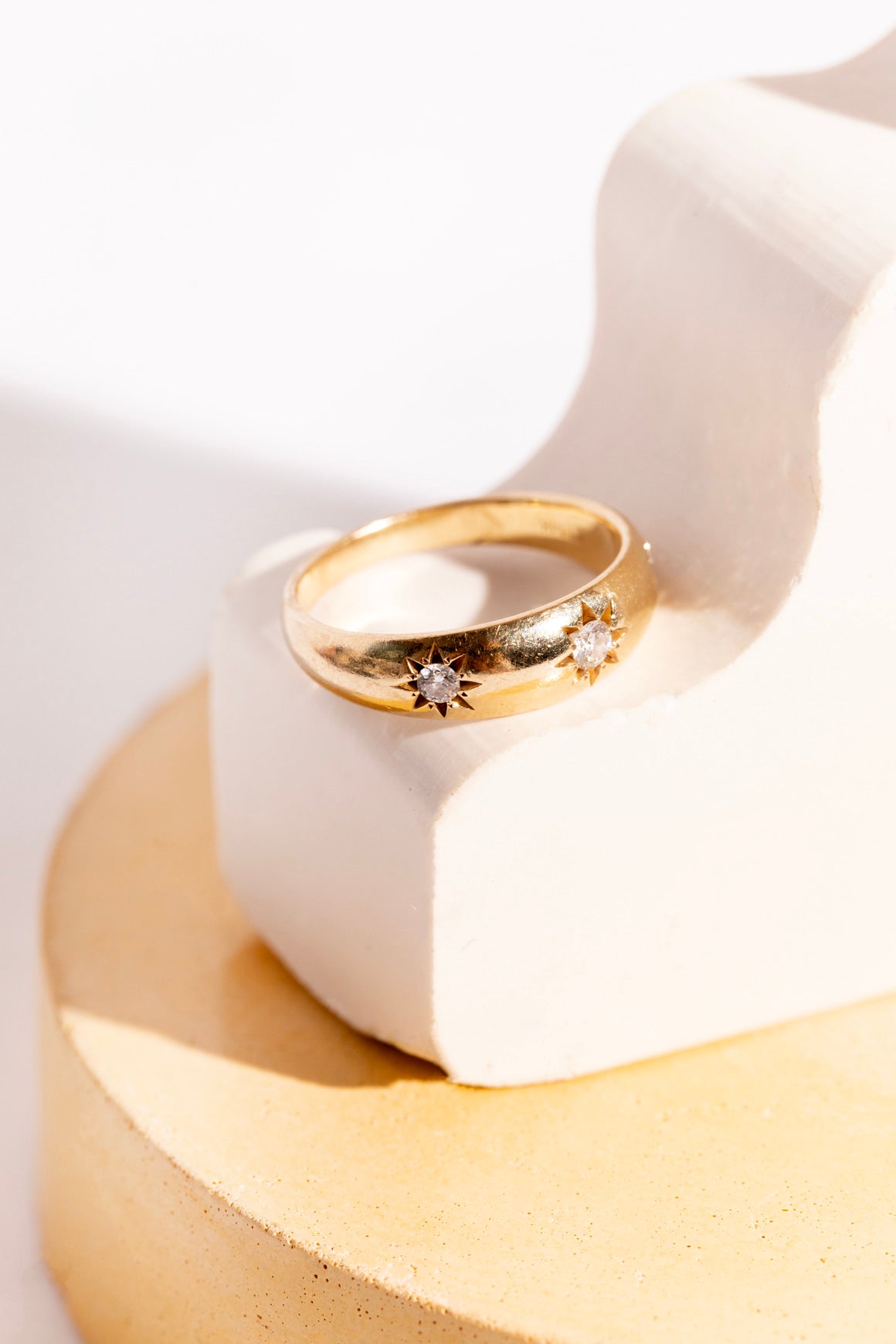 LOGAN HOLLOWELL "Star Set" Rounded Diamond Ring