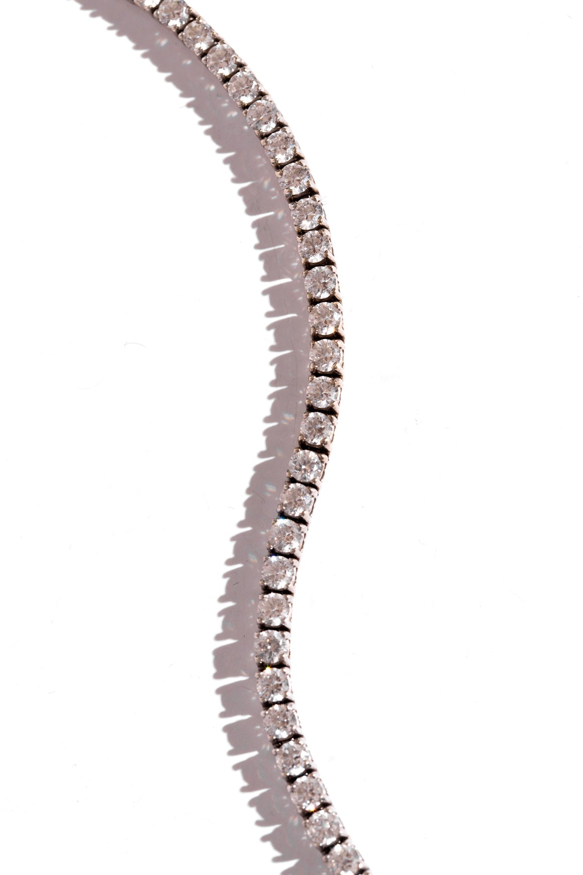 DIAMOND NEXUS LABS White Gold Lab Diamond Tennis Bracelet