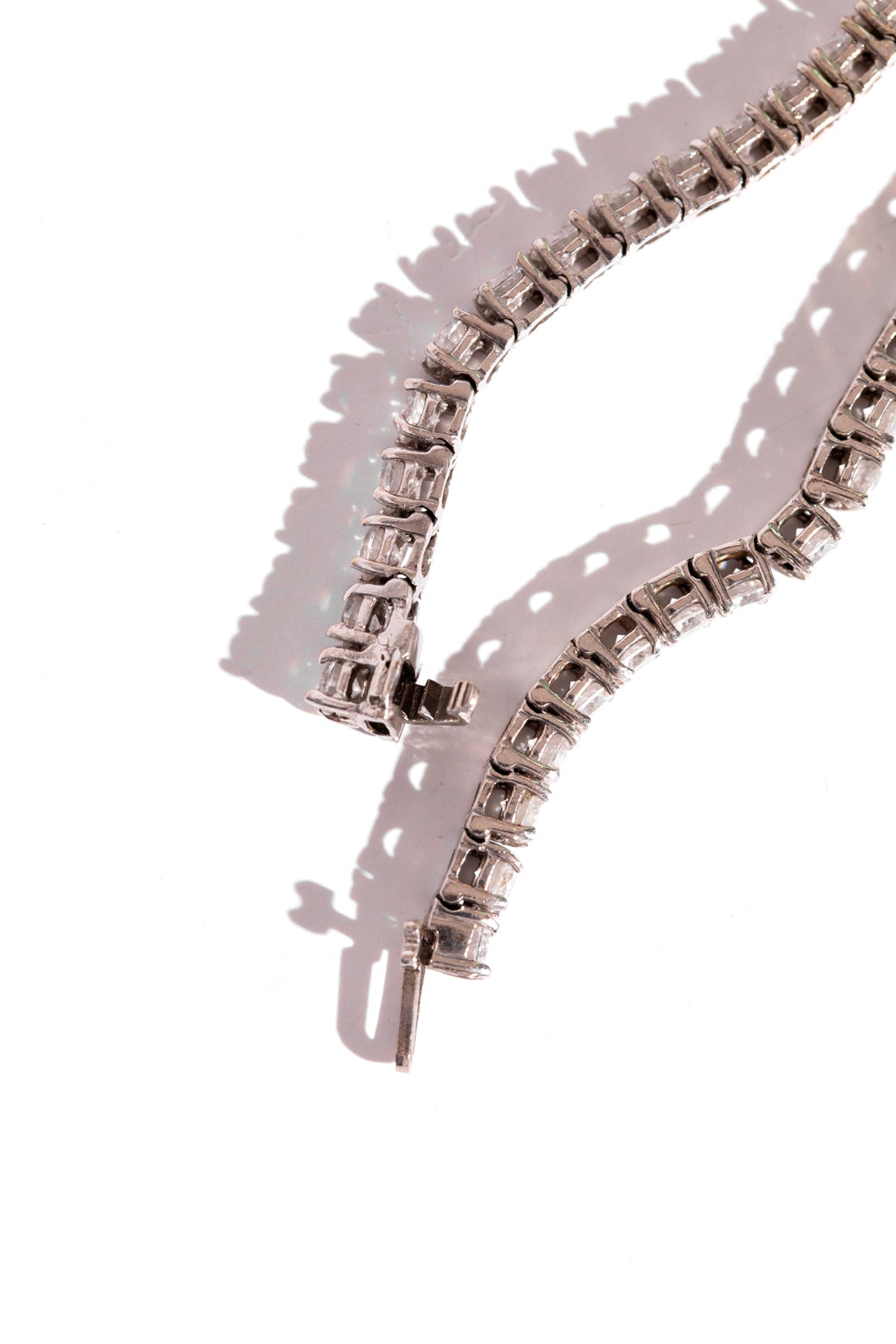 DIAMOND NEXUS LABS White Gold Lab Diamond Tennis Bracelet