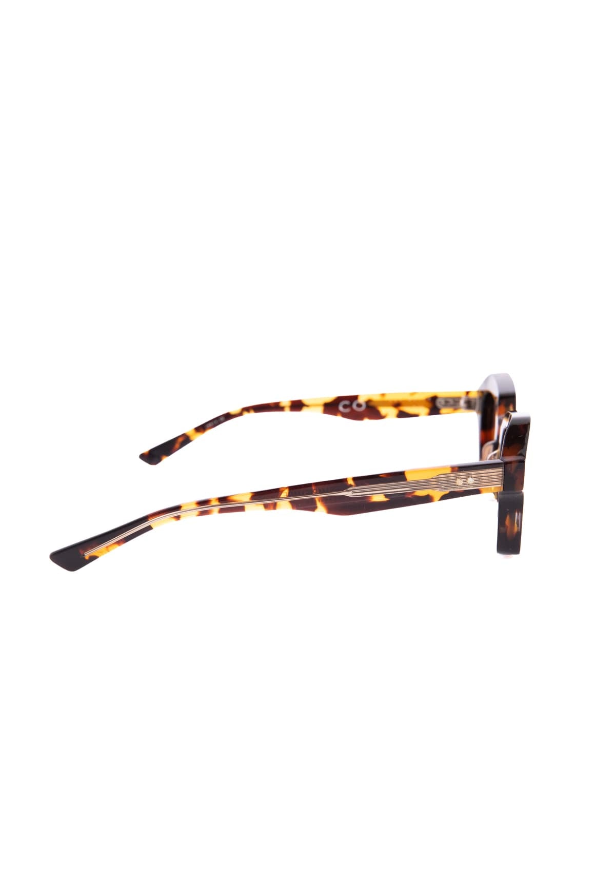 JACQUES MARIE MAGE Tortoise Shell Square Sunglasses