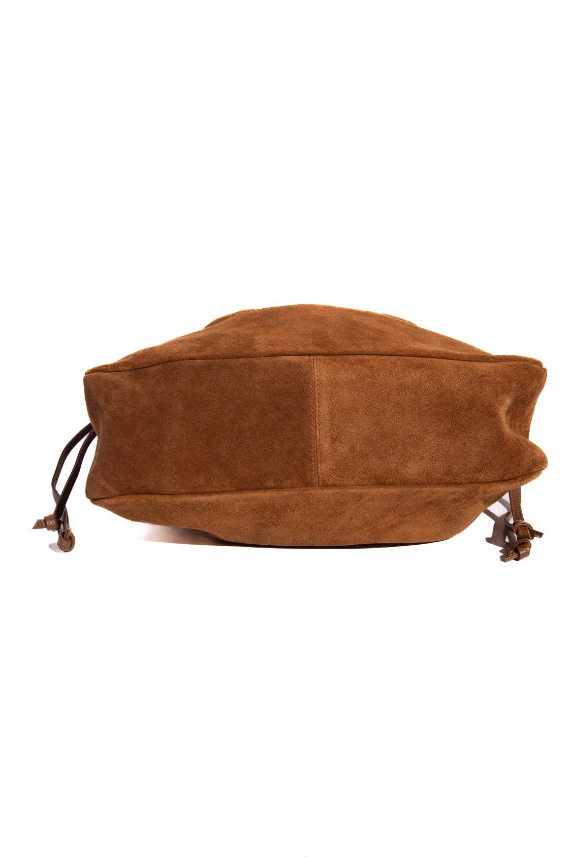SAINT LAURENT Tan Suede Jamie Shopping Tote
