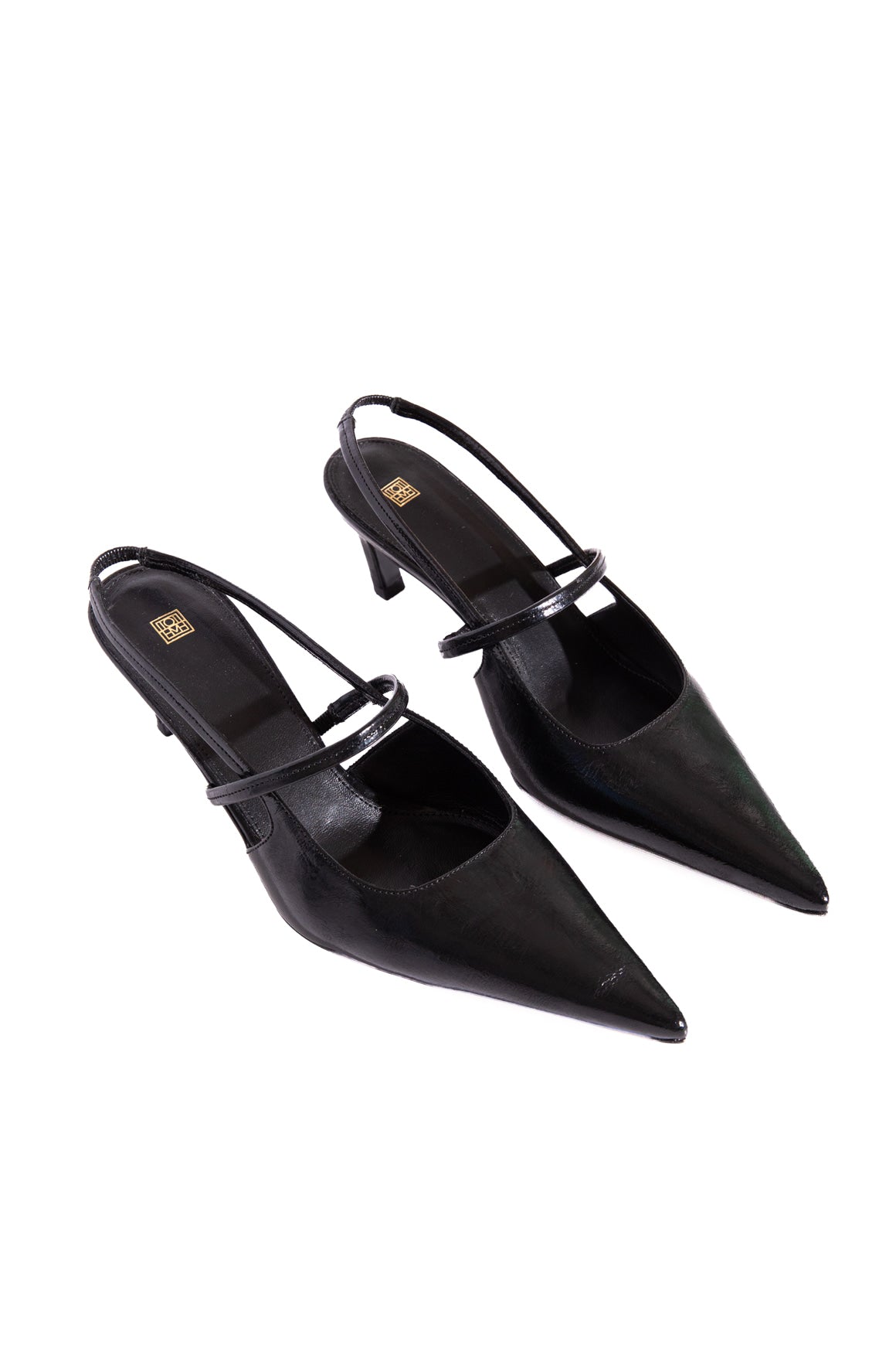 TOTEME Black Slingback Kitten Heels (Sz. 38)