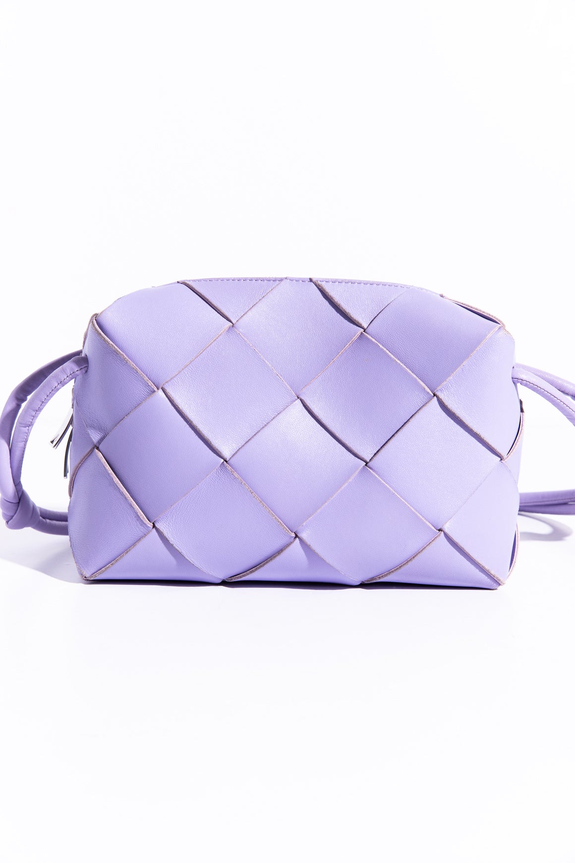 BOTTEGA VENETA Lilac Maxi Intrecciato Small Casette Camera Bag