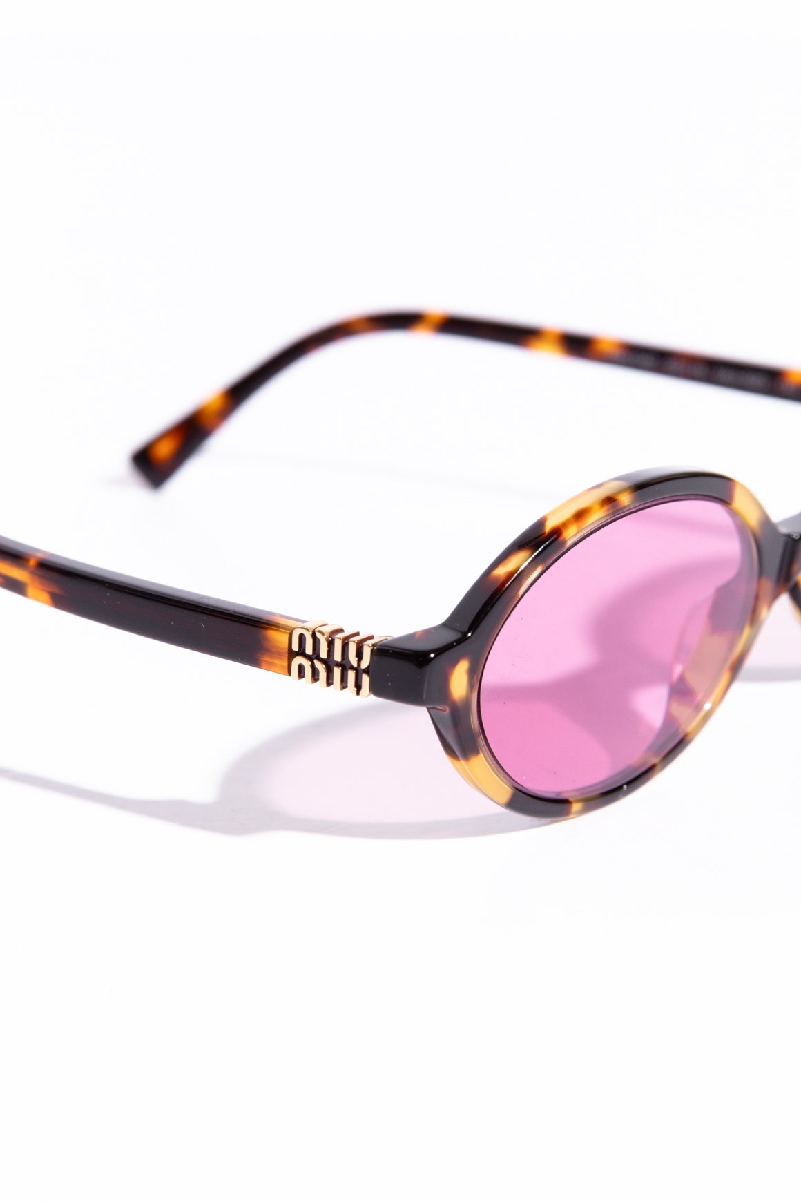 MIU MIU Tortoiseshell "Miu Regard" Sunglasses