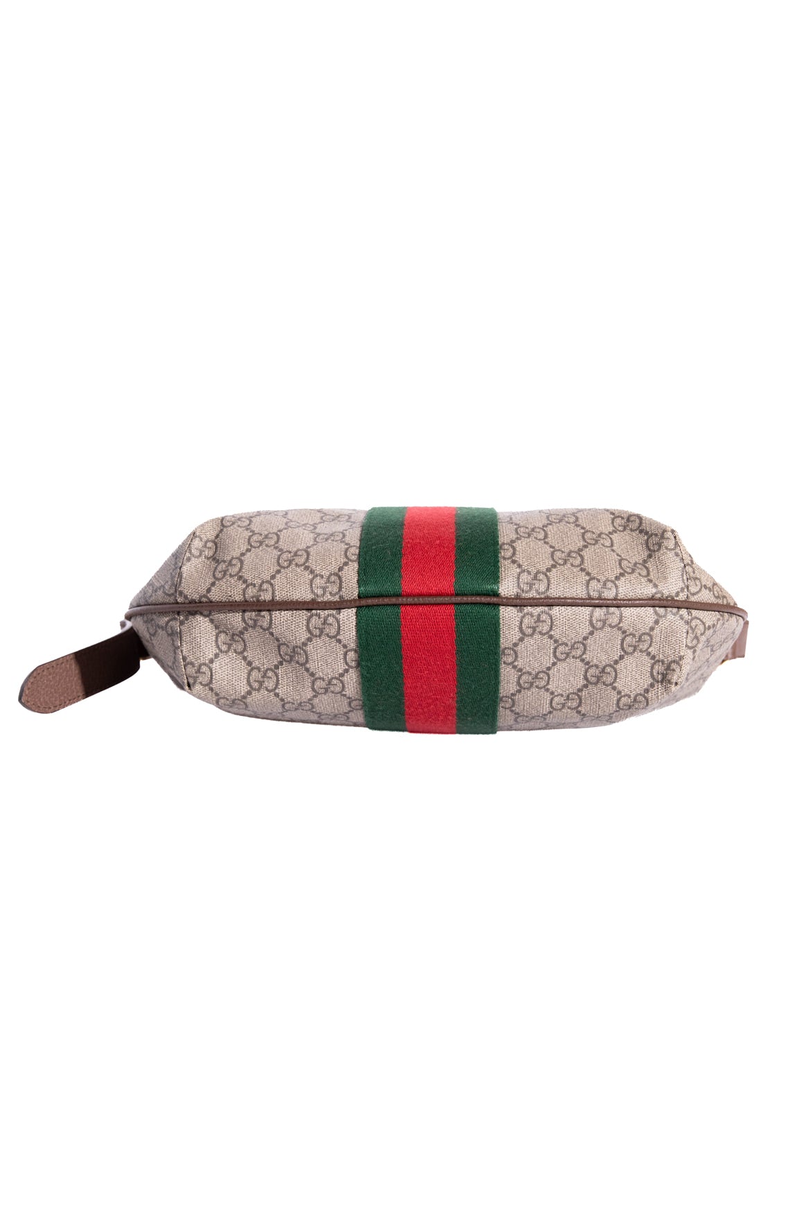 GUCCI Brown Ophidia Crescent Shoulder Bag