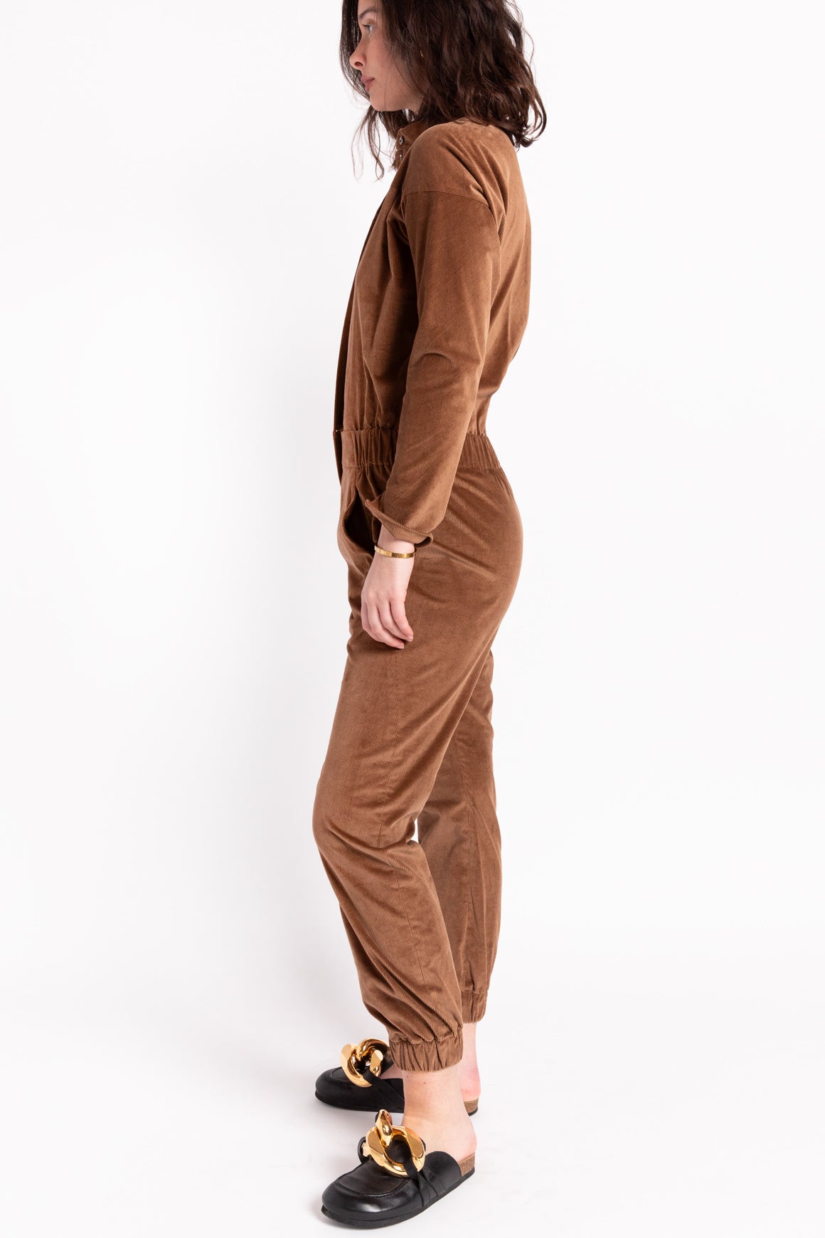 ZERO MARIA CORNEJO Brown Corduroy "Manu" Jumpsuit