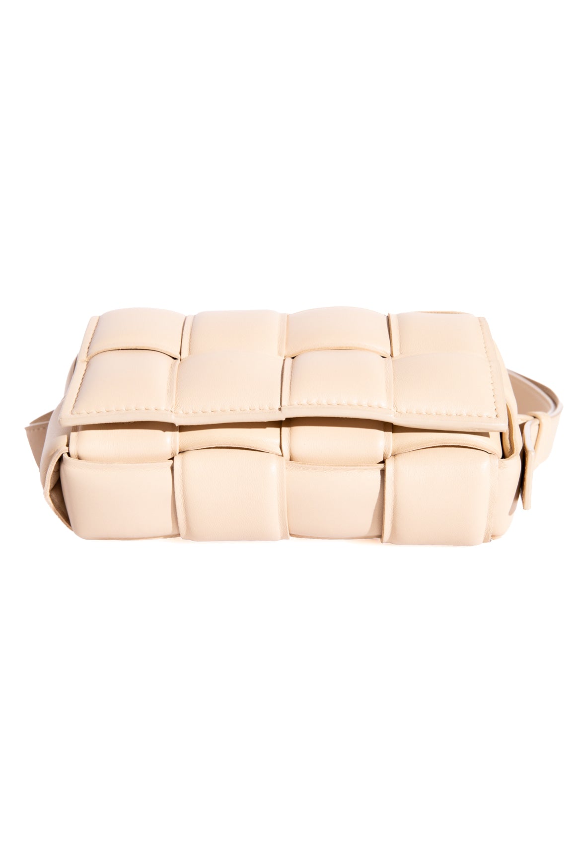 BOTTEGA VENETA Beige Mini Casette Belt Bag