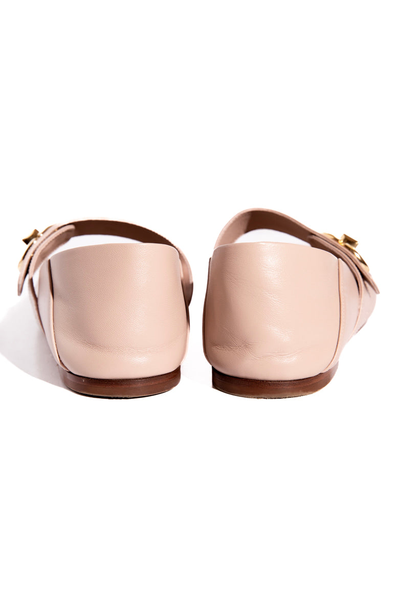 VALENTINO Blush V Lock Maryjane Flats (Sz.40.5) | MOSS Consignment