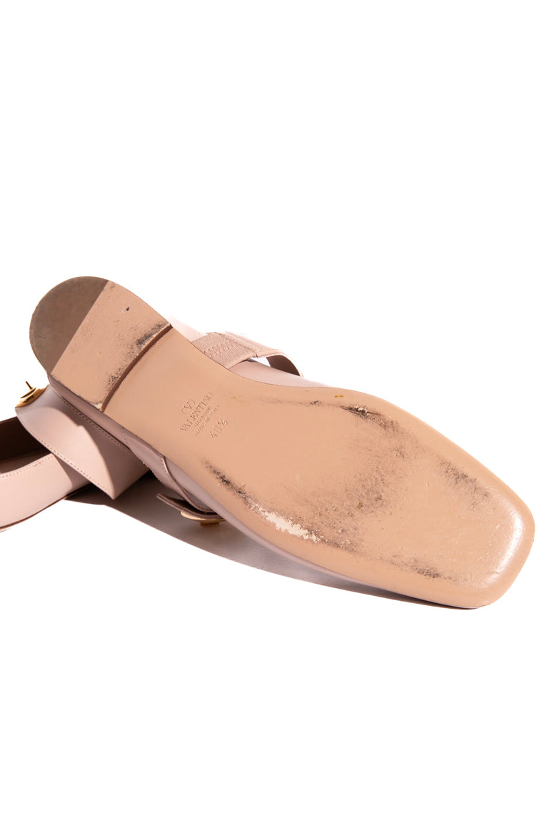 VALENTINO Blush V Lock Maryjane Flats (Sz.40.5) | MOSS Consignment