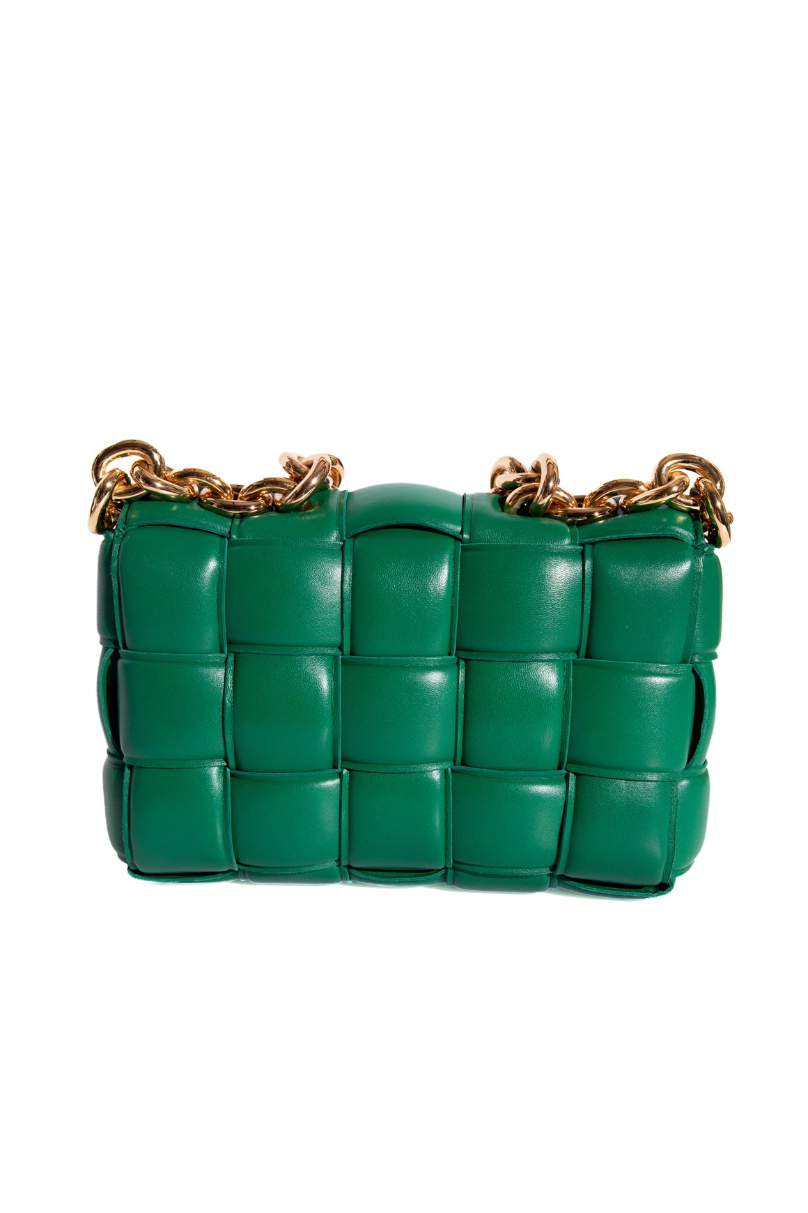 BOTTEGA VENETA Green Padded Chain Cassette Bag