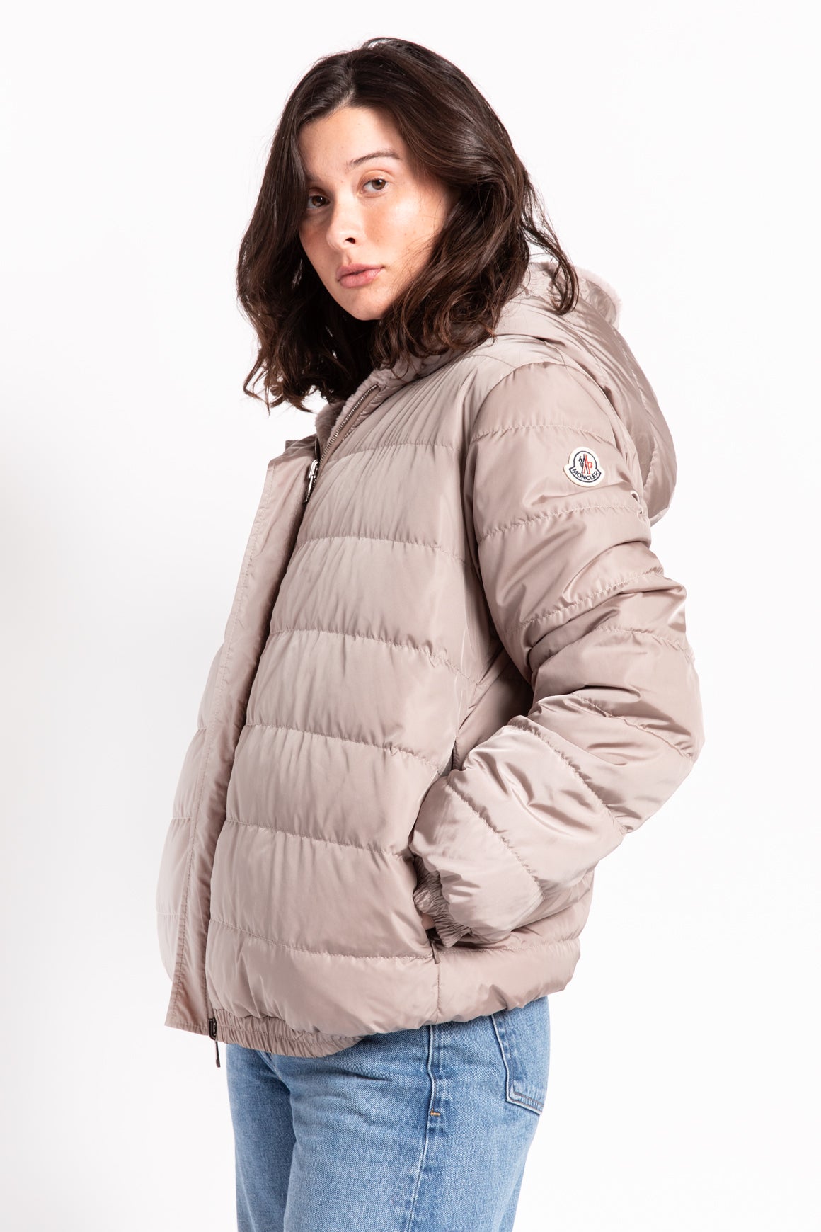 MONCLER Grey Reversible Puffer Jacket