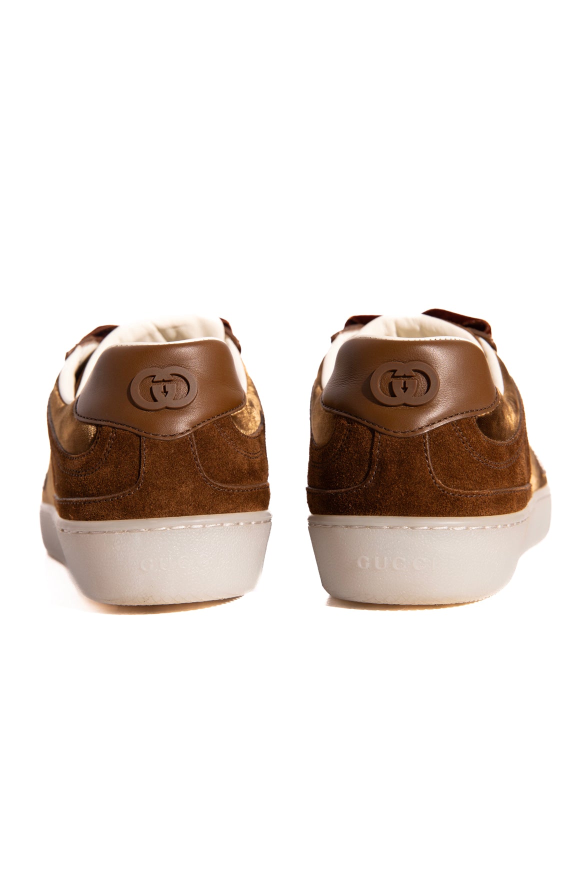 GUCCI Brown Velvet Low Top Sneakers (Sz. 37)