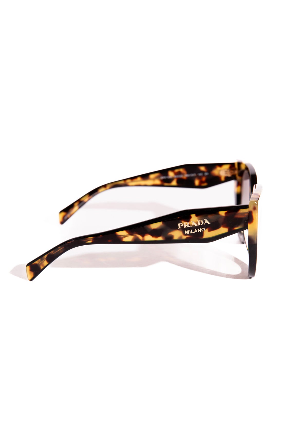 PRADA Tortoise Shell Wide Cat Eye Sunglasses