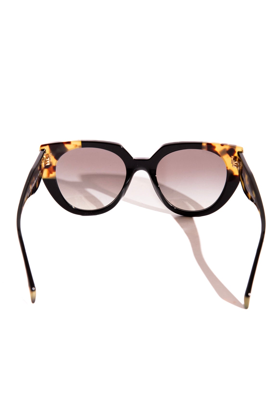 PRADA Tortoise Shell Wide Cat Eye Sunglasses