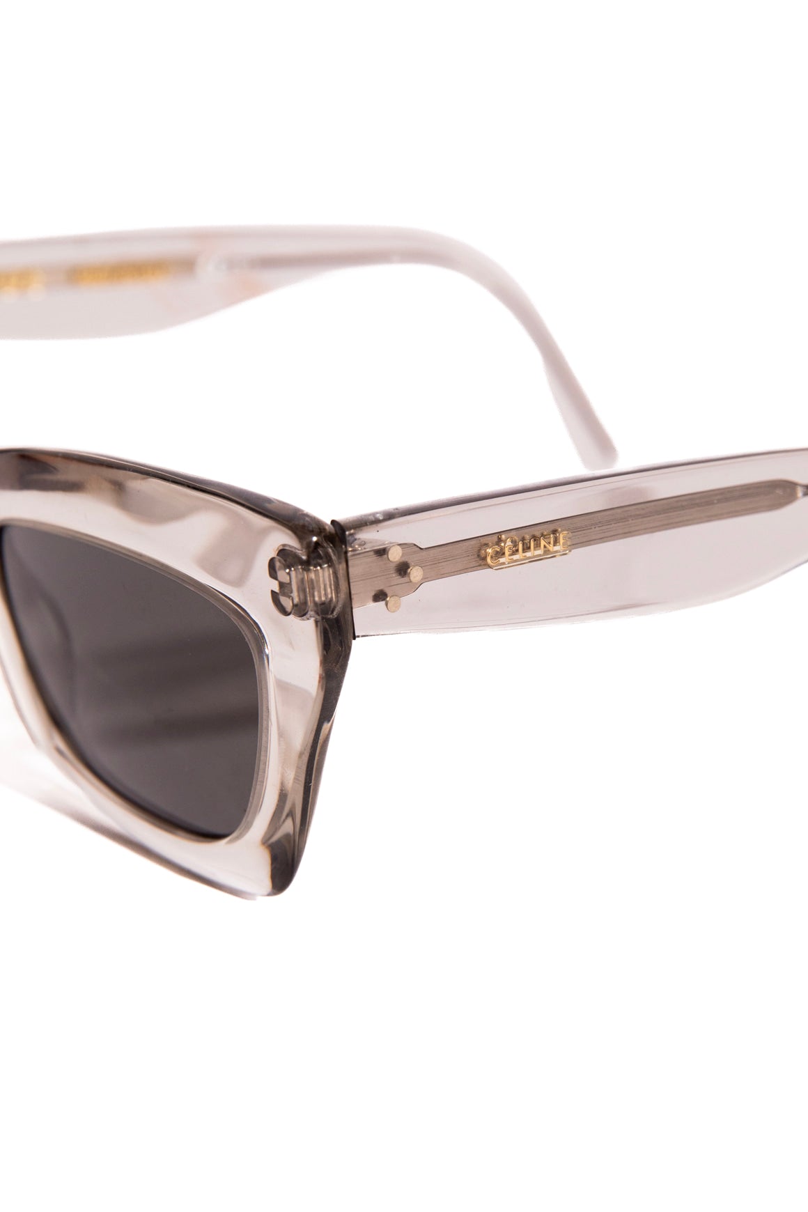 CELINE Grey Acrylic Cat Eye Sunglasses