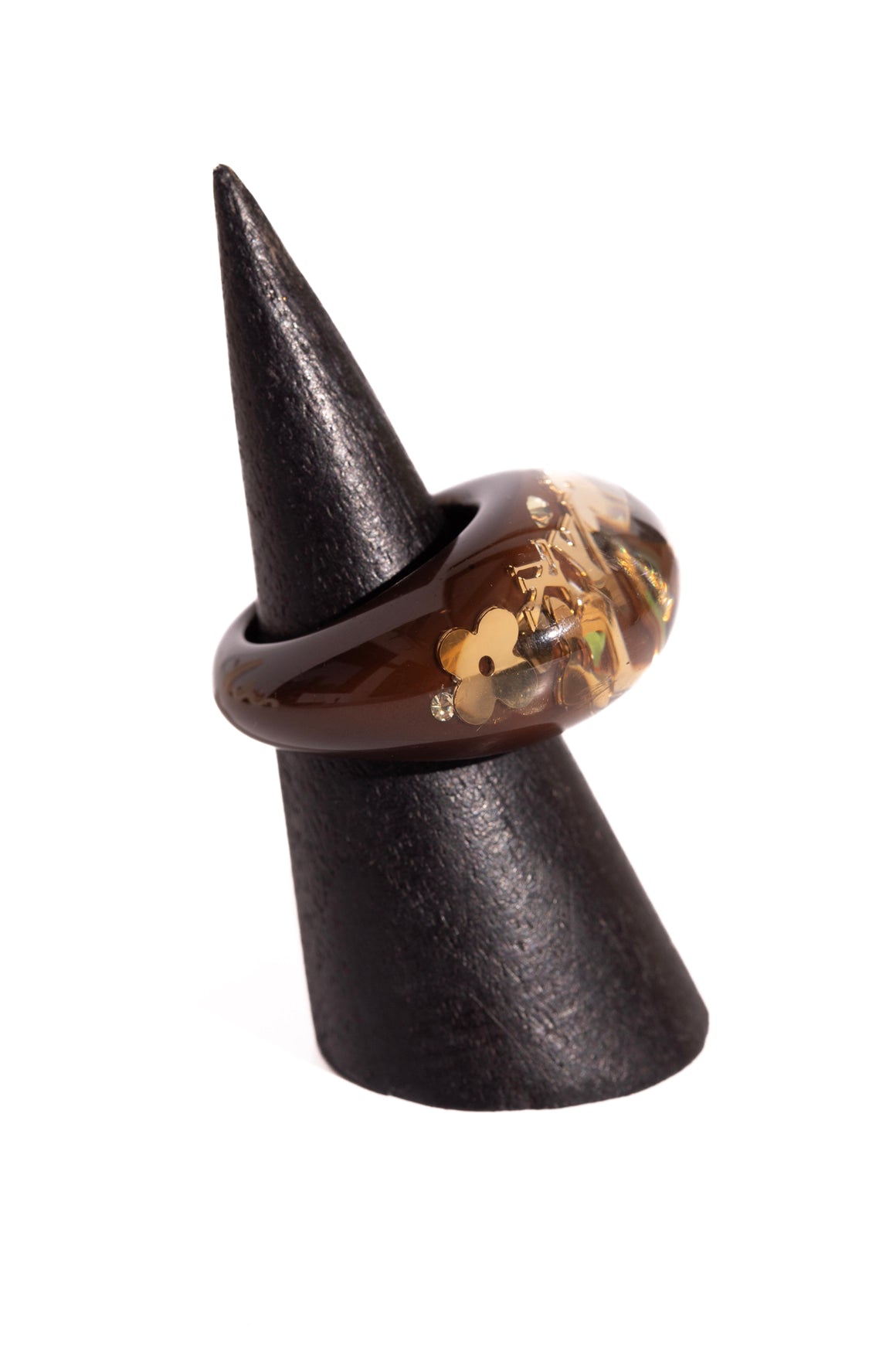 LOUIS VUITTON Enamel Bulb Ring