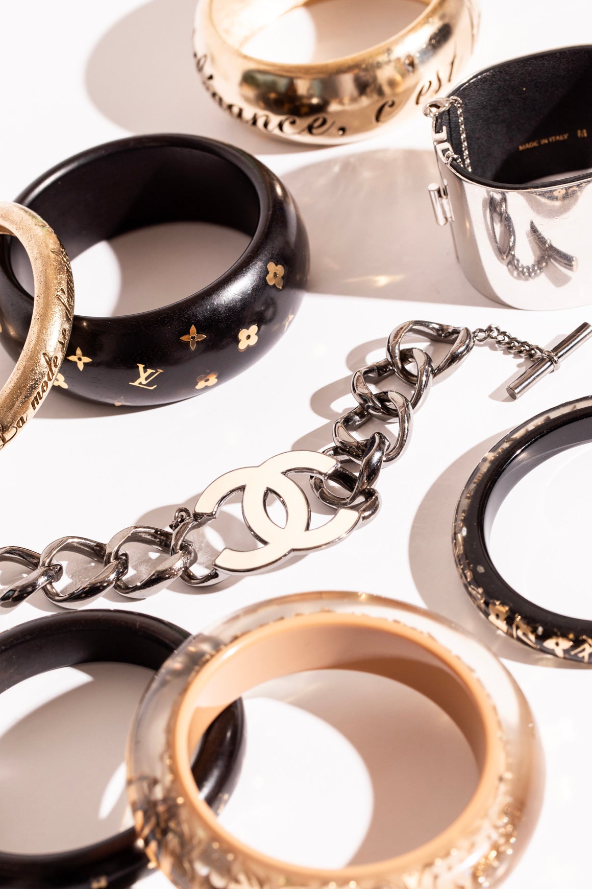 CHANEL 2006 Silver Chain Bracelet