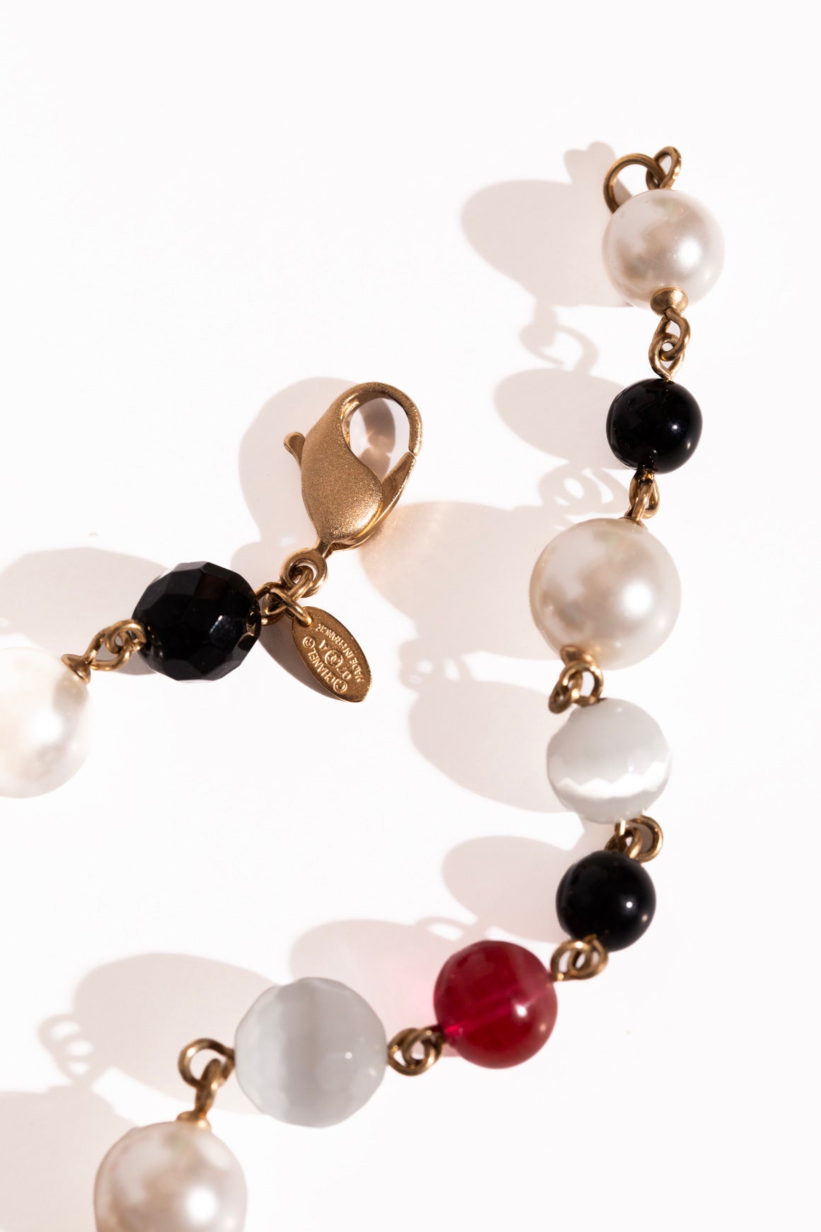 2007 CHANEL Glass Bead & Pearl Multi Strand Necklace
