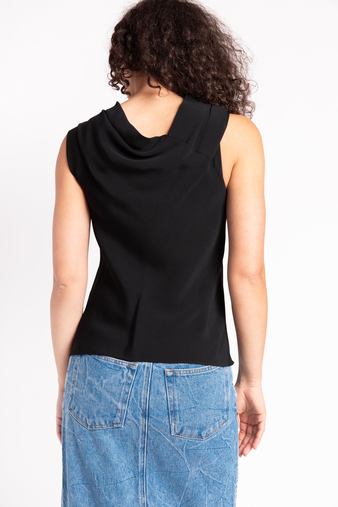 THE ROW Black "Tuma" Sleeveless Top