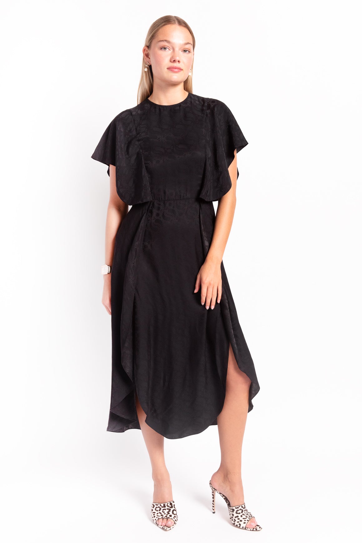 STELLA MCCARTNEY Black Satin Dress