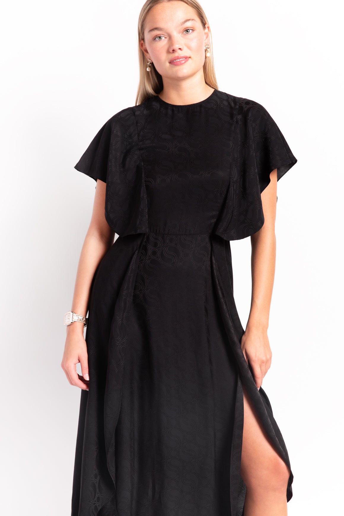 STELLA MCCARTNEY Black Satin Dress