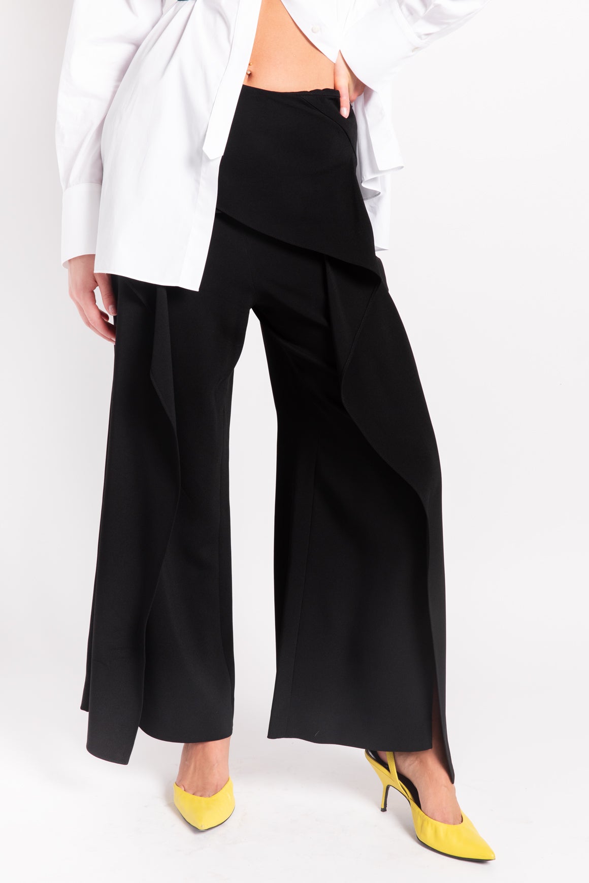 ROLAND MOURET Black Flutter Pants