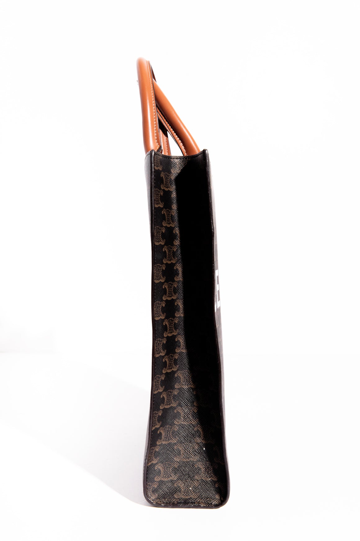 CELINE Small Vertical Cabas In Triomphe Canvas