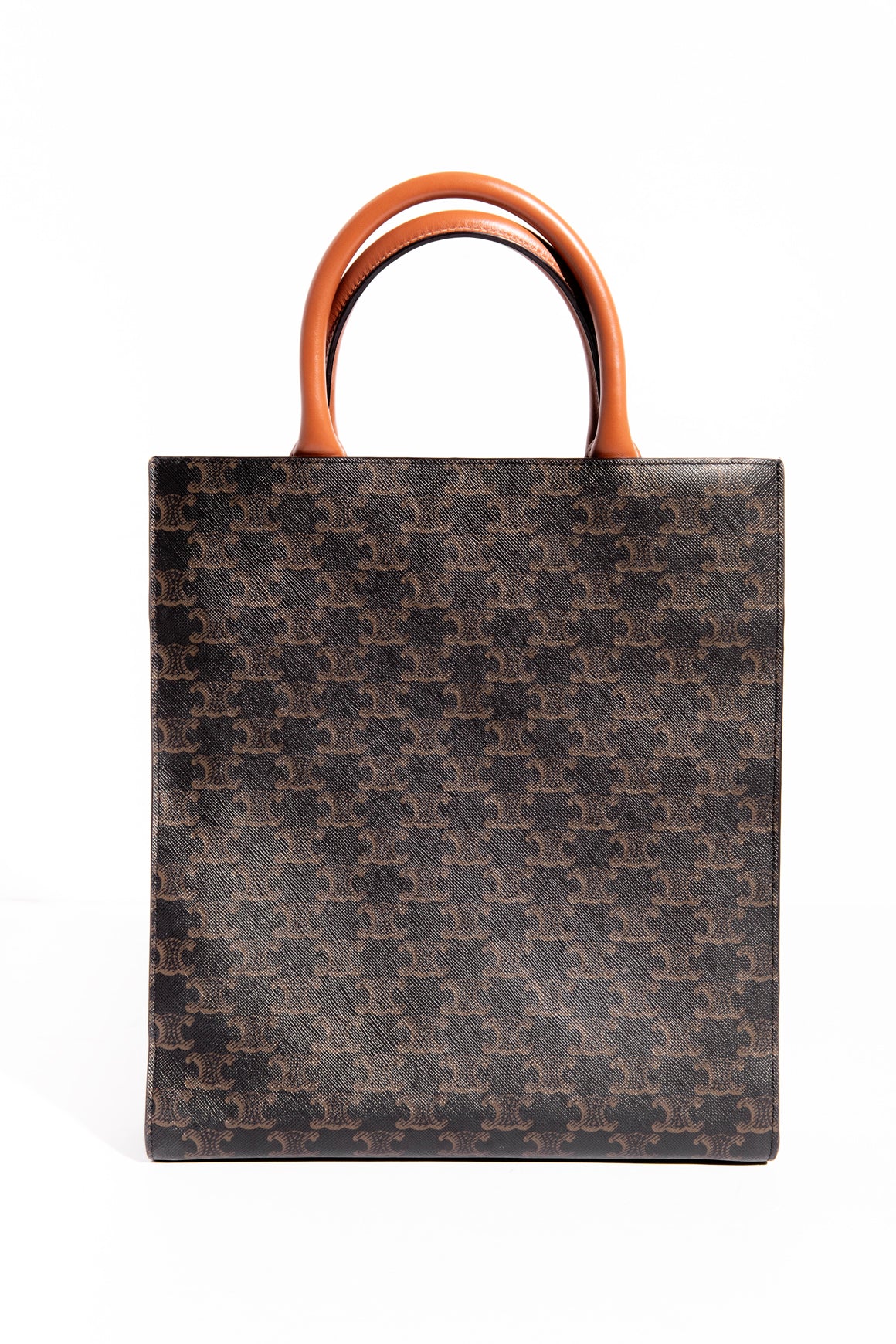 CELINE Small Vertical Cabas In Triomphe Canvas