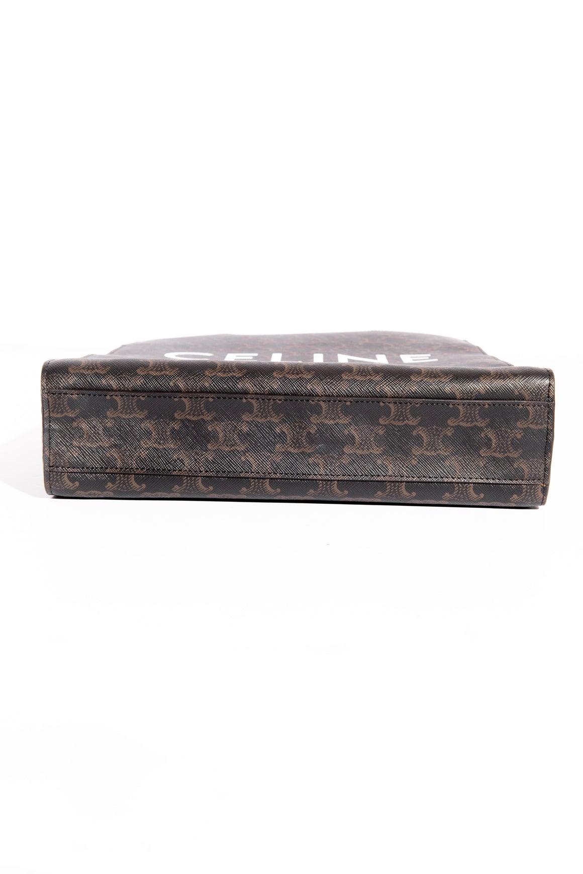 CELINE Small Vertical Cabas In Triomphe Canvas
