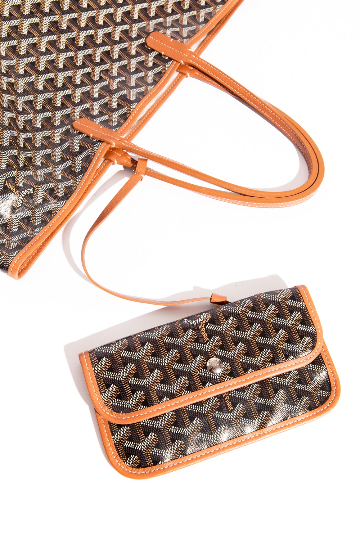 GOYARD Brown St Louis PM Tote Bag