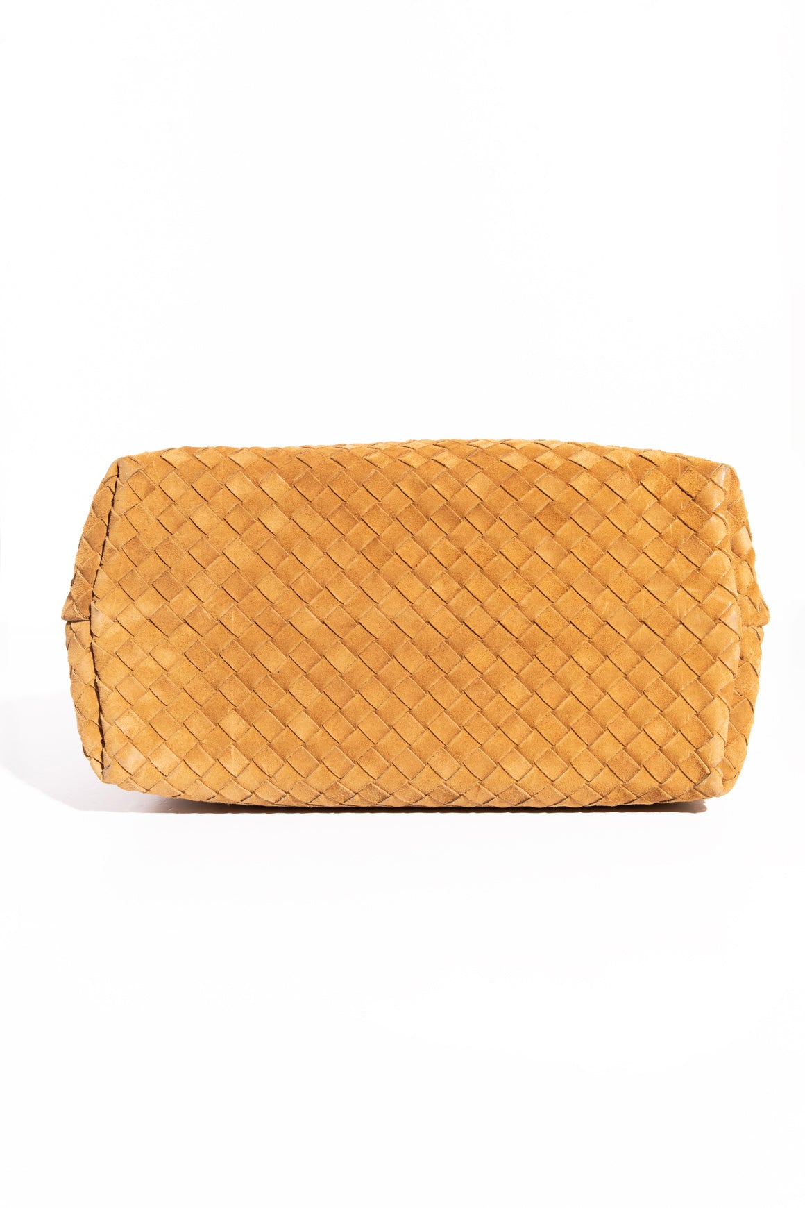 BOTTEGA VENETA Tan Suede Large Andiamo Shoulder Bag