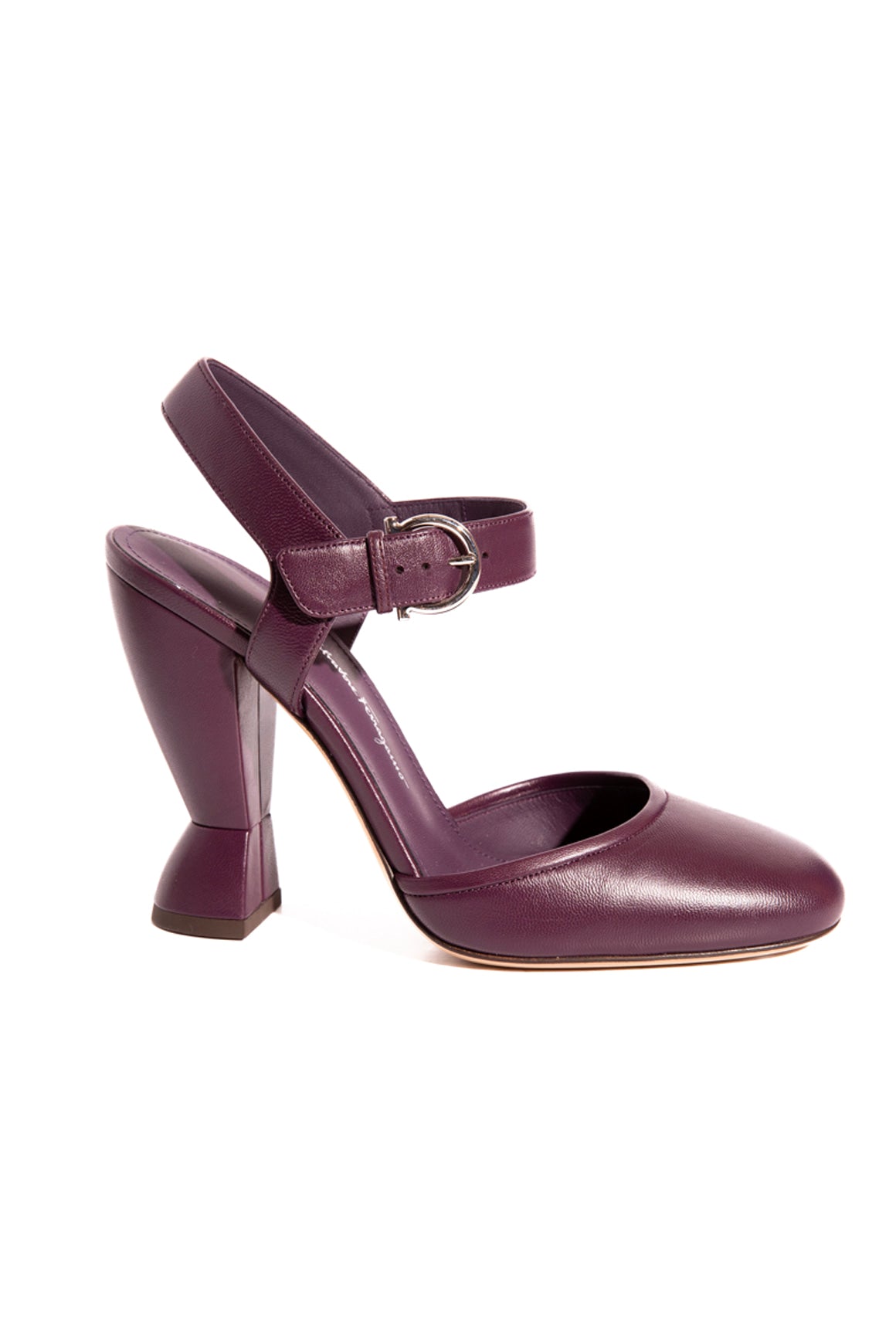 FERRAGAMO Purple Heeled Maryjane Sandals (Sz. 7.5)