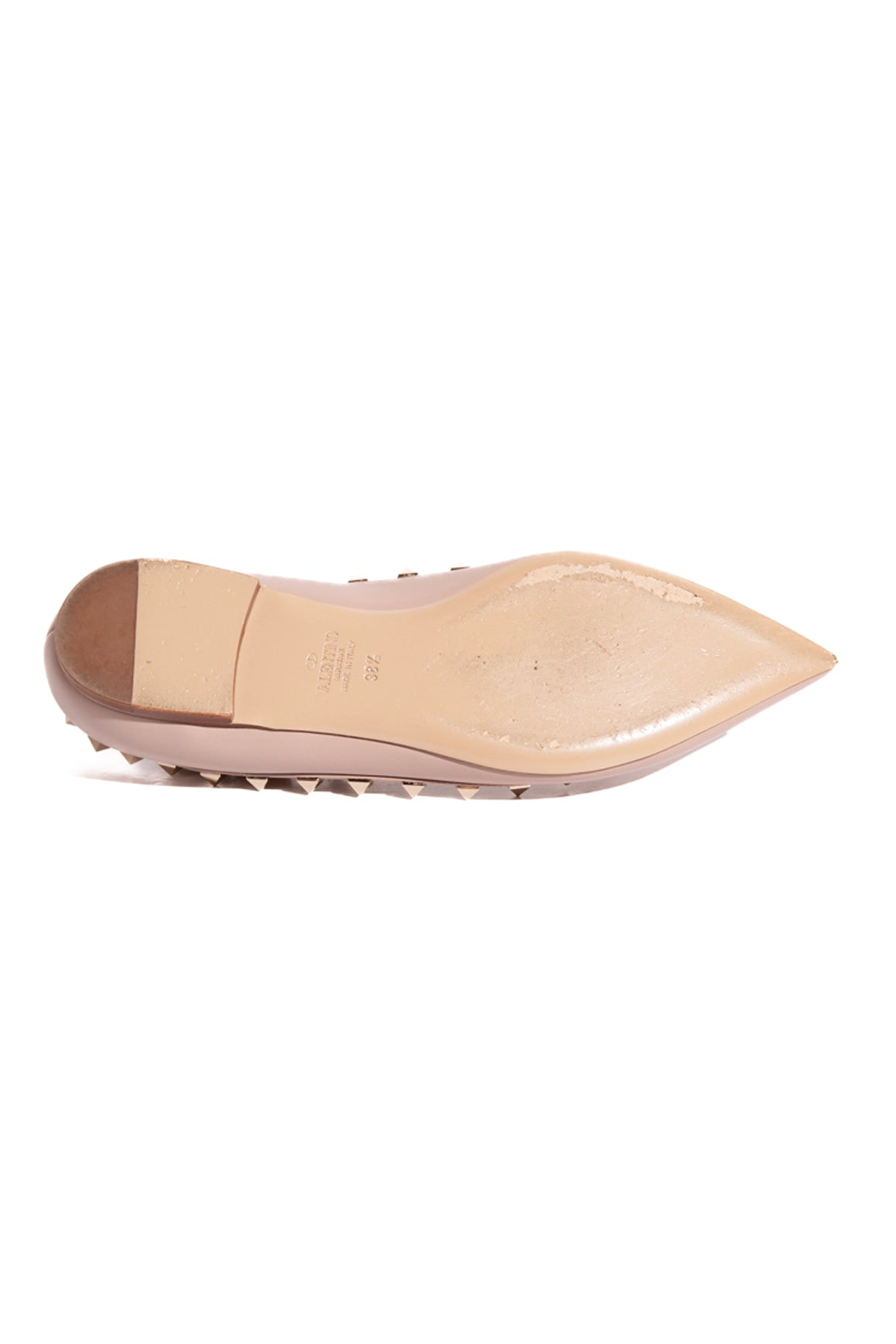 VALENTINO Blush Rockstud Flats (Sz. 38.5)