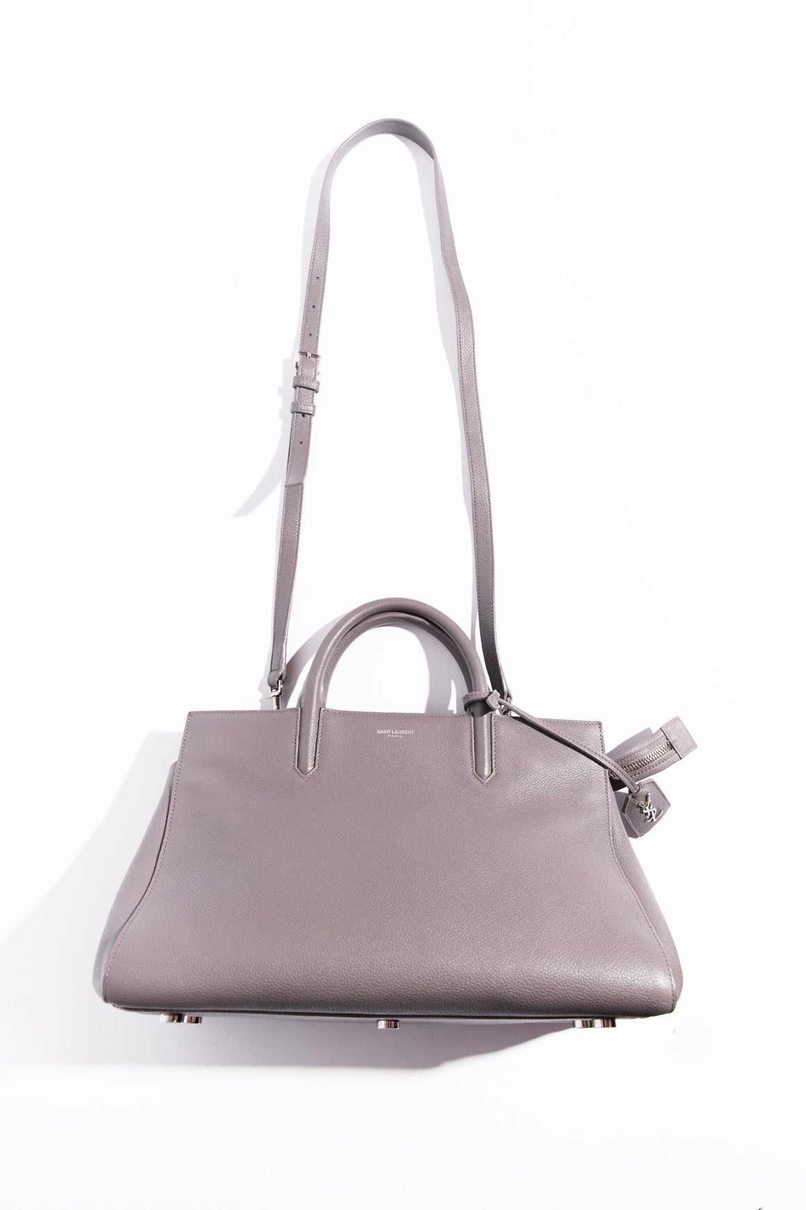 SAINT LAURENT Grey Small Tote