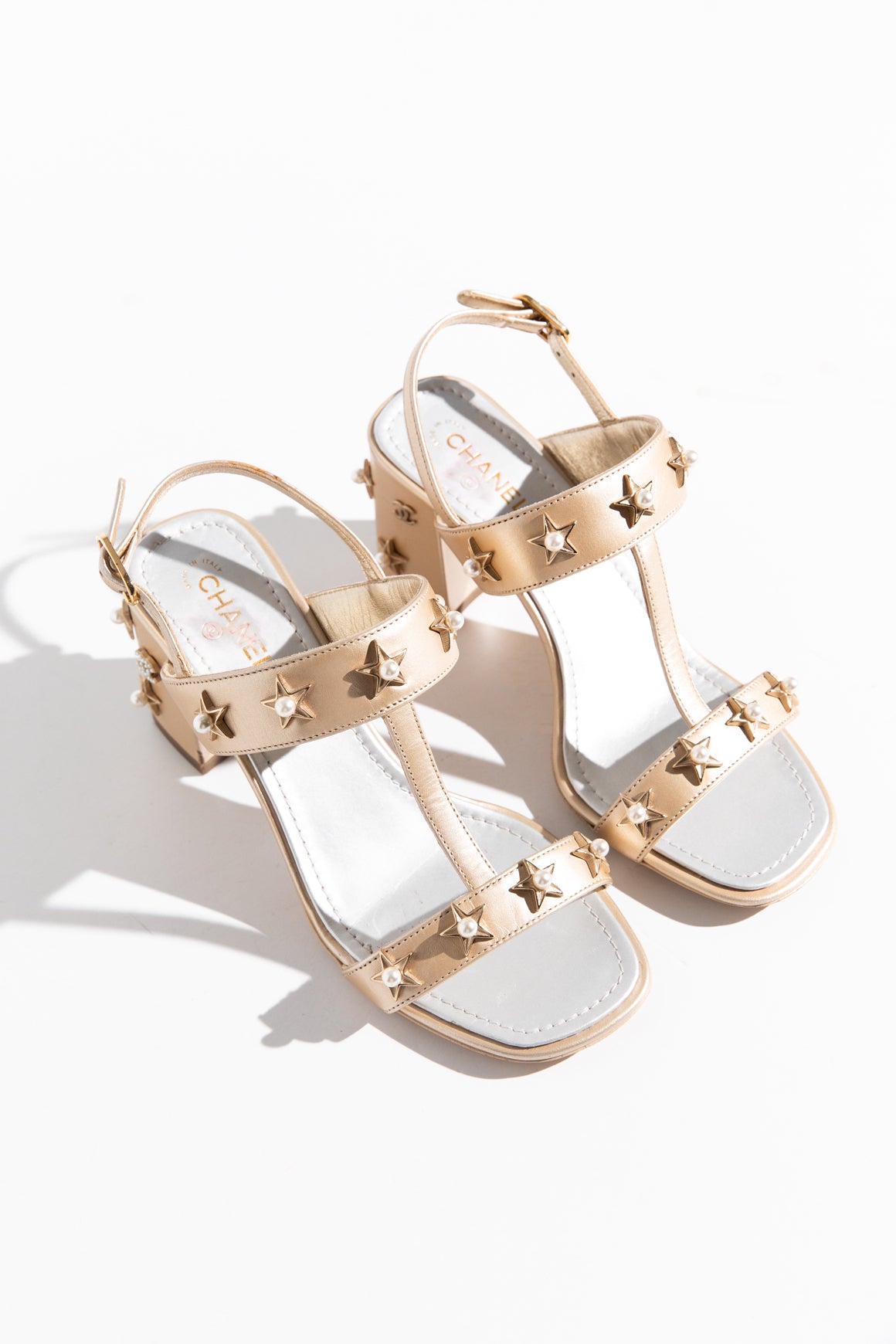 CHANEL Starry Strappy Sandal (Sz. 35)