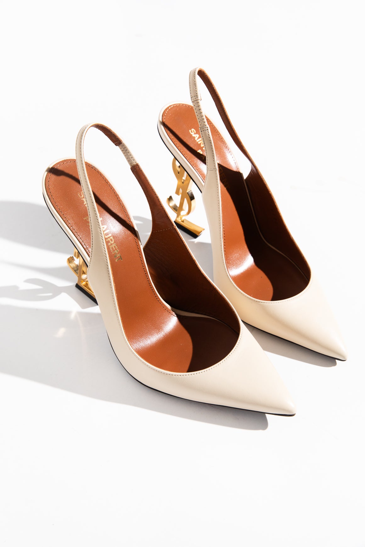 SAINT LAURENT Beige Opyum Pump (Sz. 36 1/2)