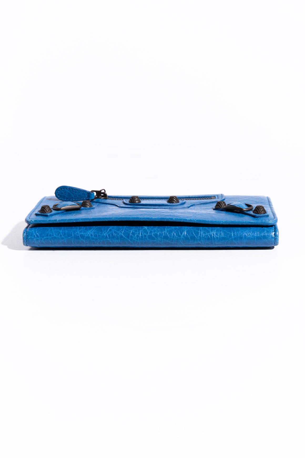 BALENCIAGA Blue Leather "Le City" Wallet