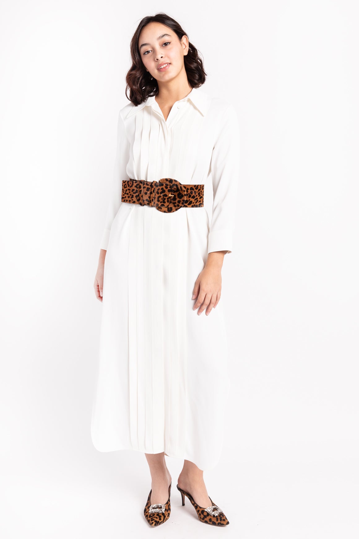 KHAITE White Shirt Maxi Dress