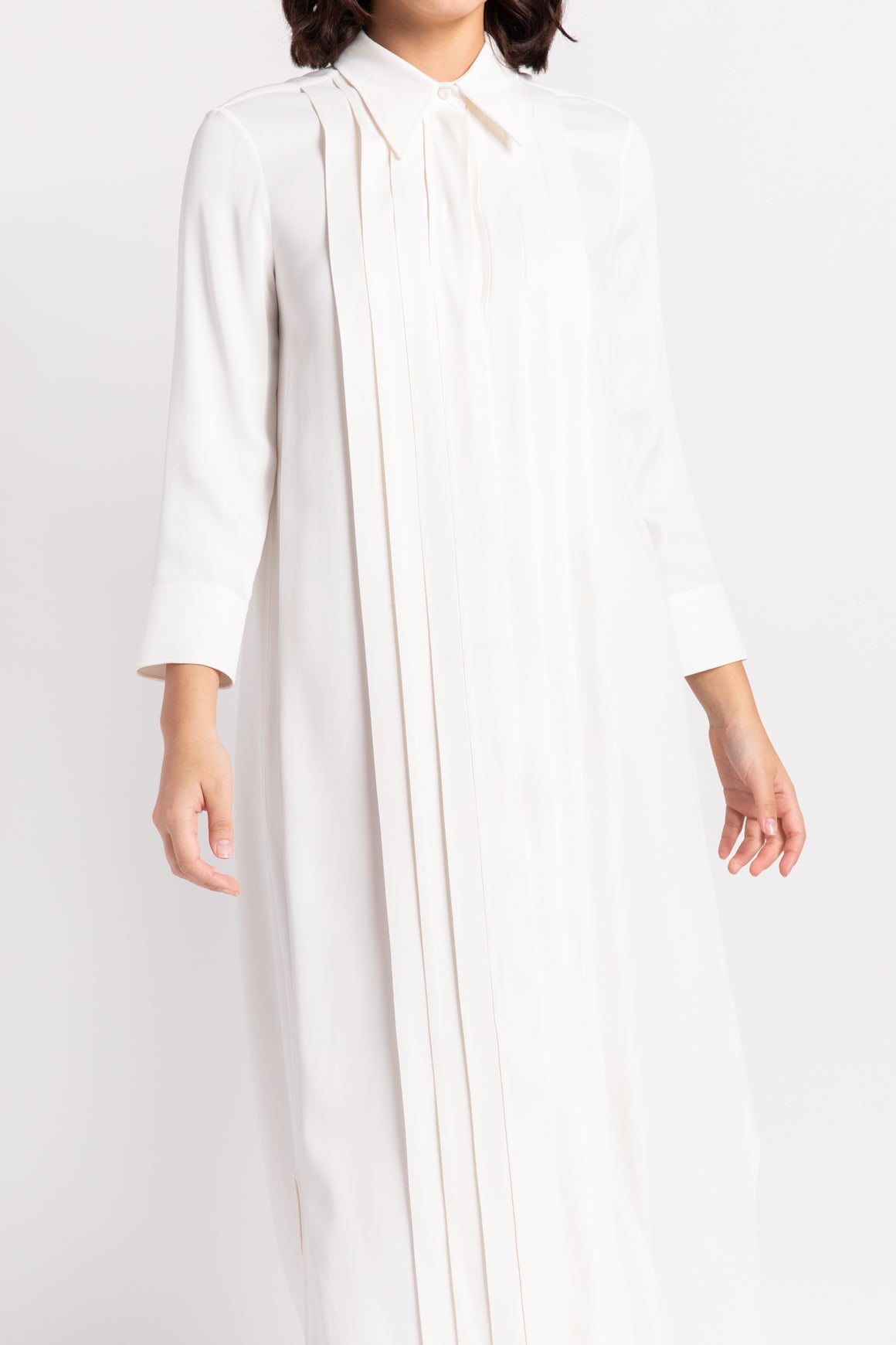 KHAITE White Shirt Maxi Dress