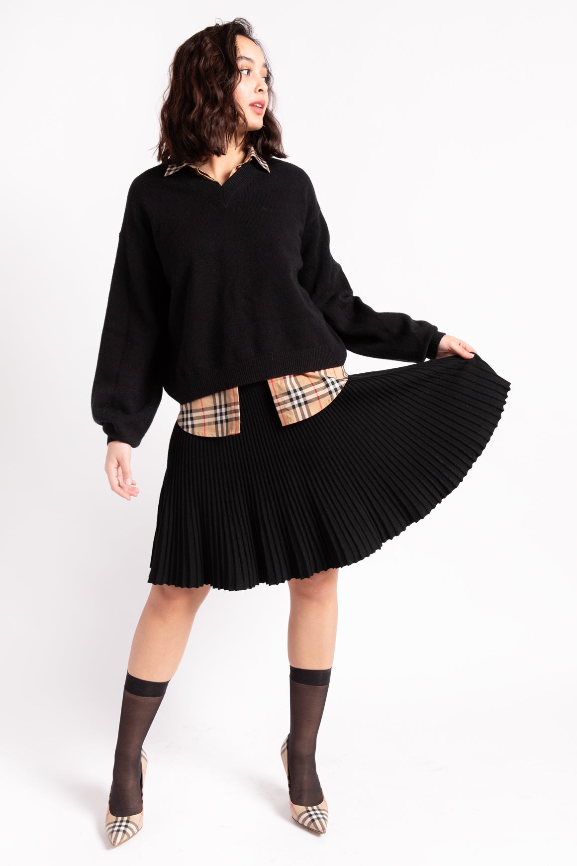 ALAIA Black Knit Skirt