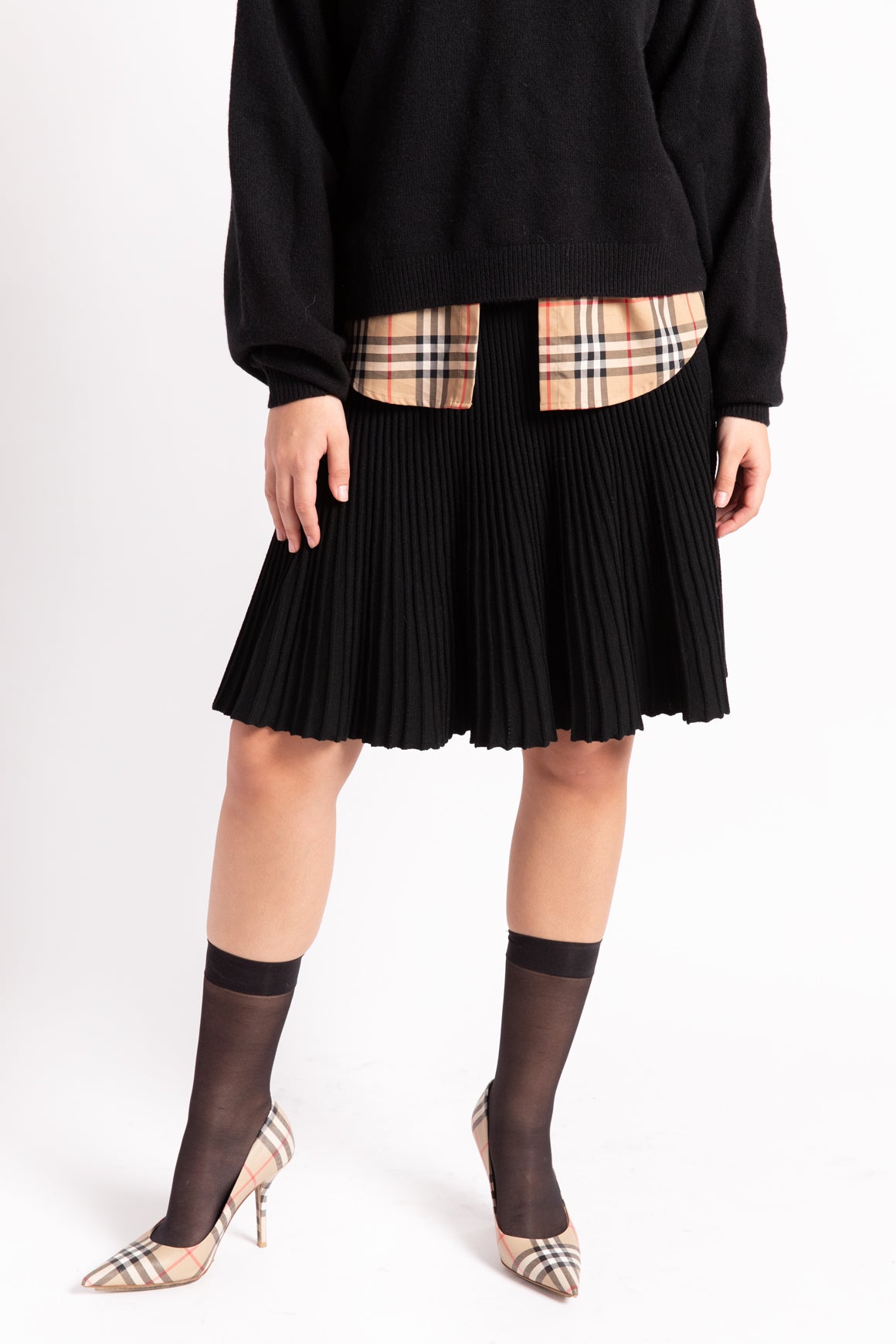 ALAIA Black Knit Skirt