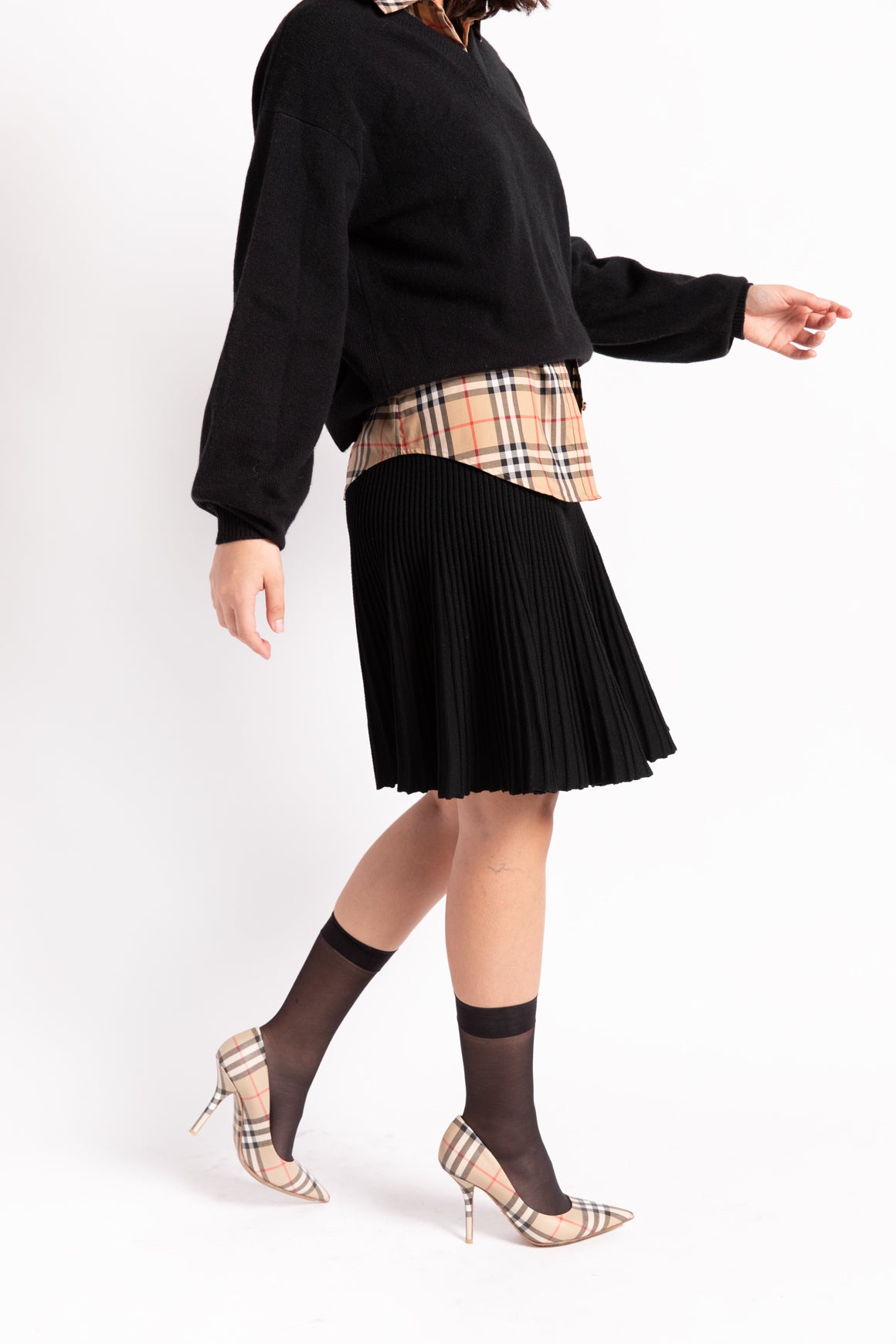 ALAIA Black Knit Skirt