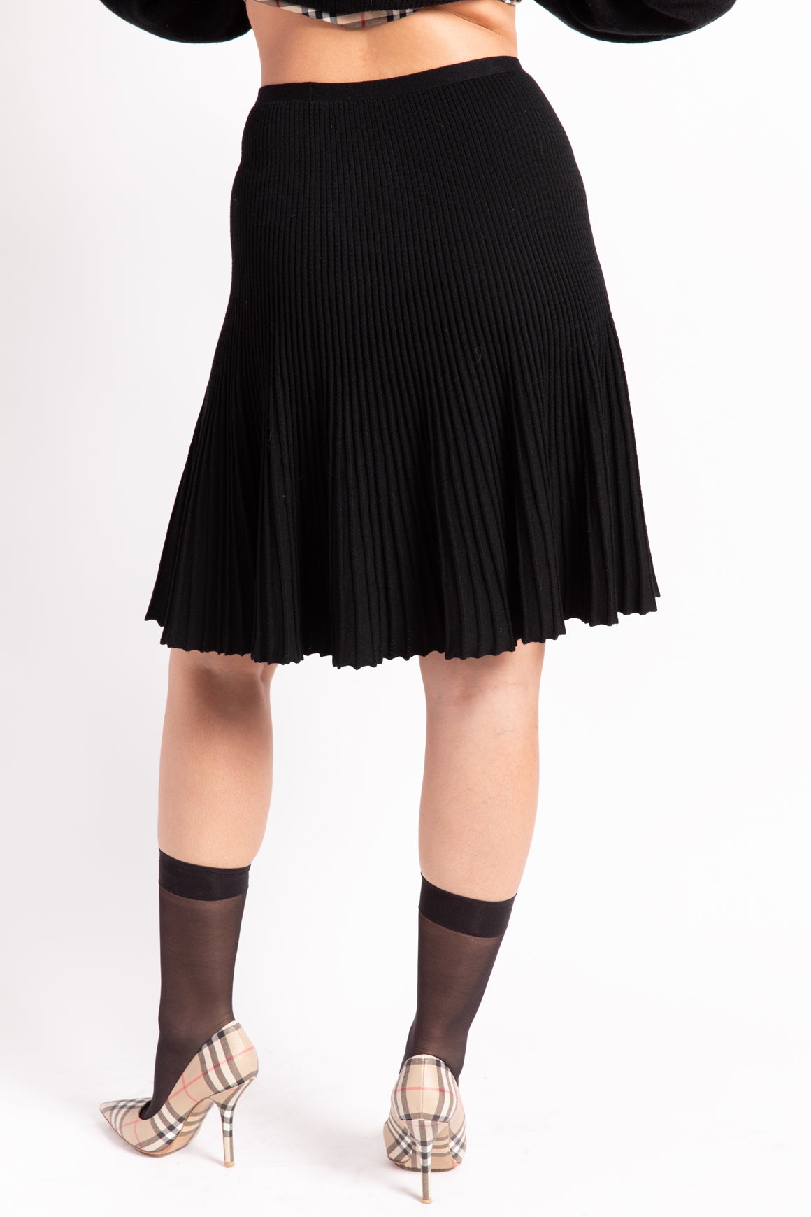 ALAIA Black Knit Skirt