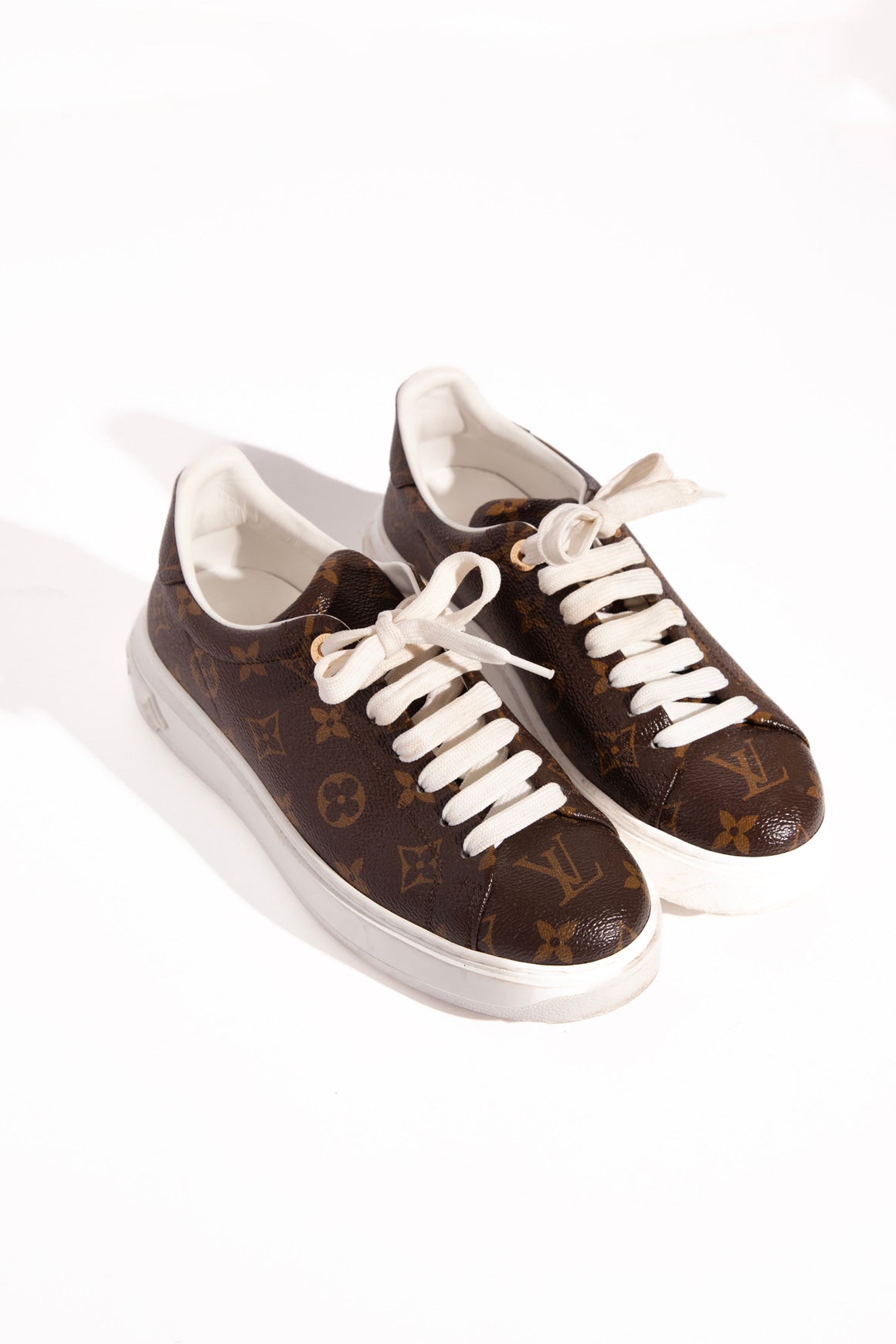 LOUIS VUITTON Monogram Platform Sneakers (Sz.37.5)