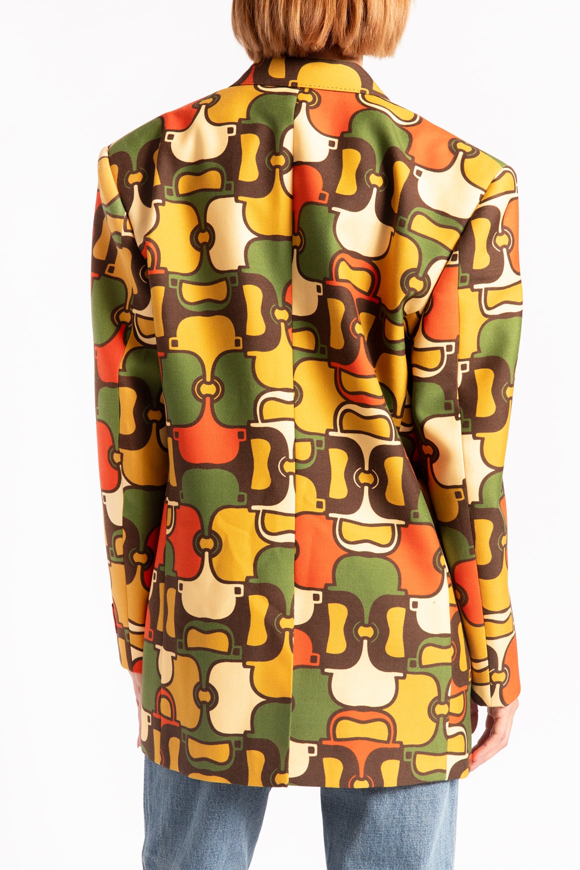 GUCCI Multi-Colored Printed Blazer