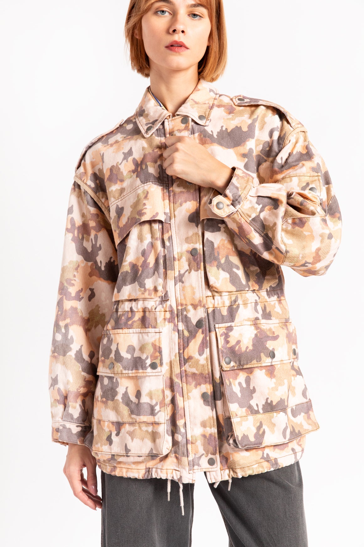 ISABEL MARANT Pink Camo Cargo Jacket