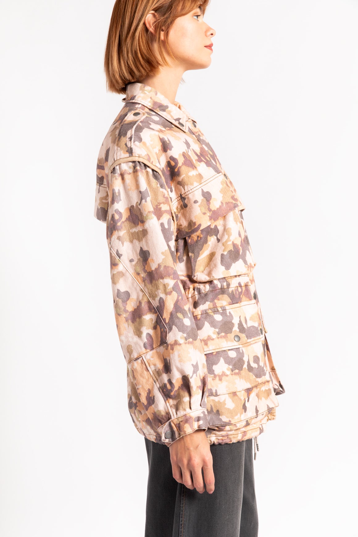 ISABEL MARANT Pink Camo Cargo Jacket