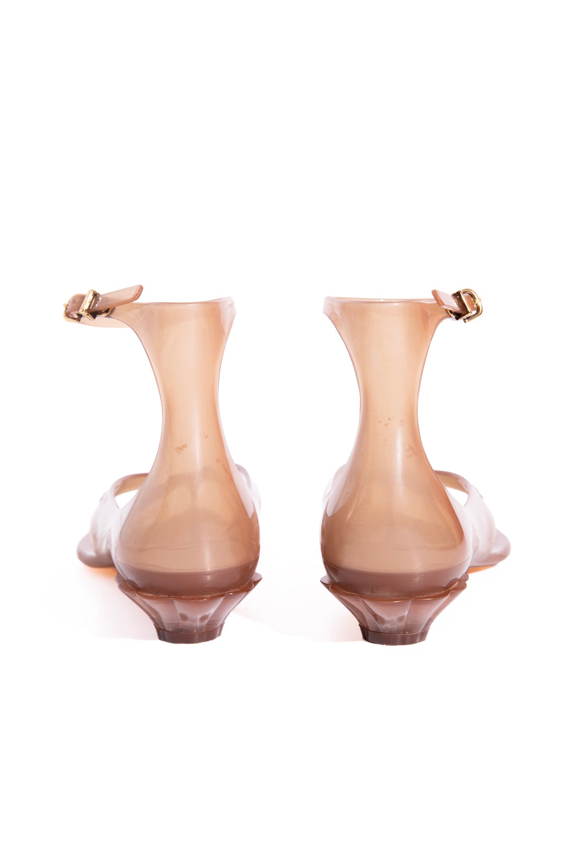 CHLOE Tan Jelly Thong Sandals (Sz. 39)