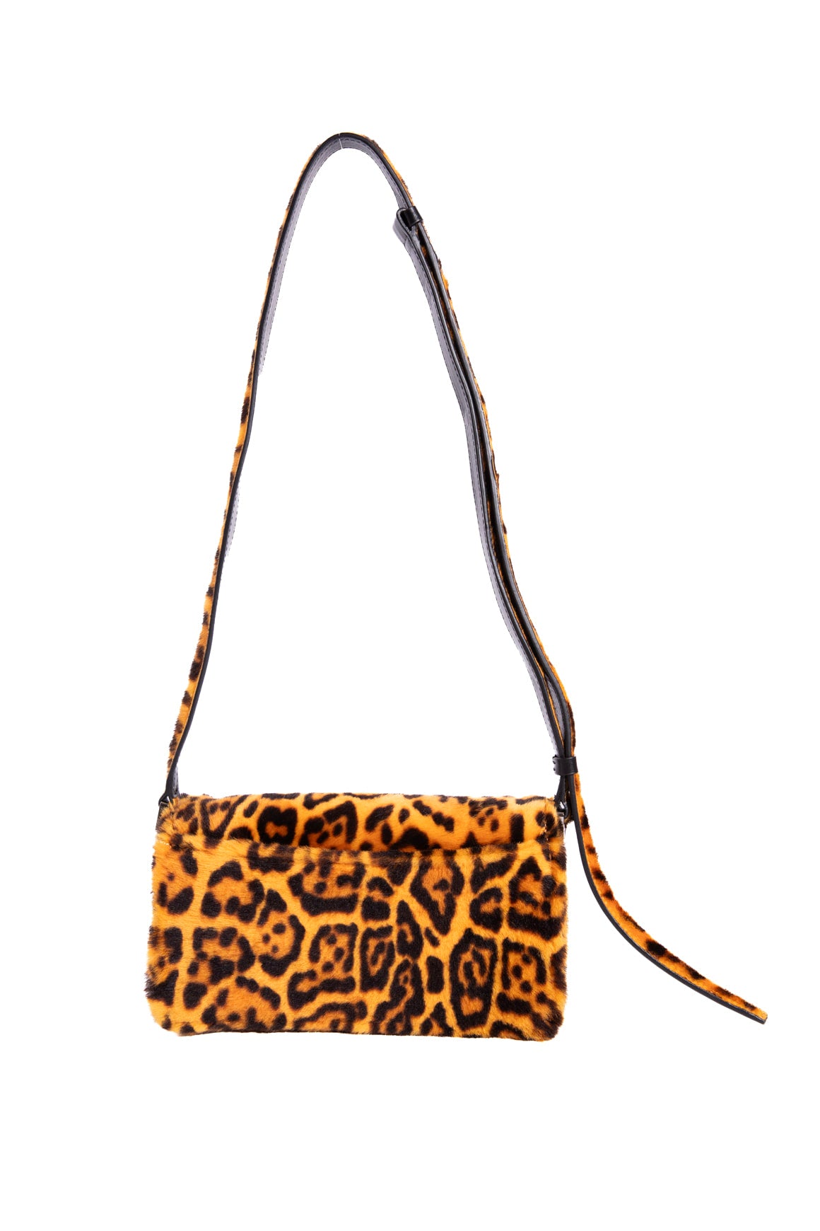 MARNI Leopard Mohair Flap  "Soft Trunk" Bag
